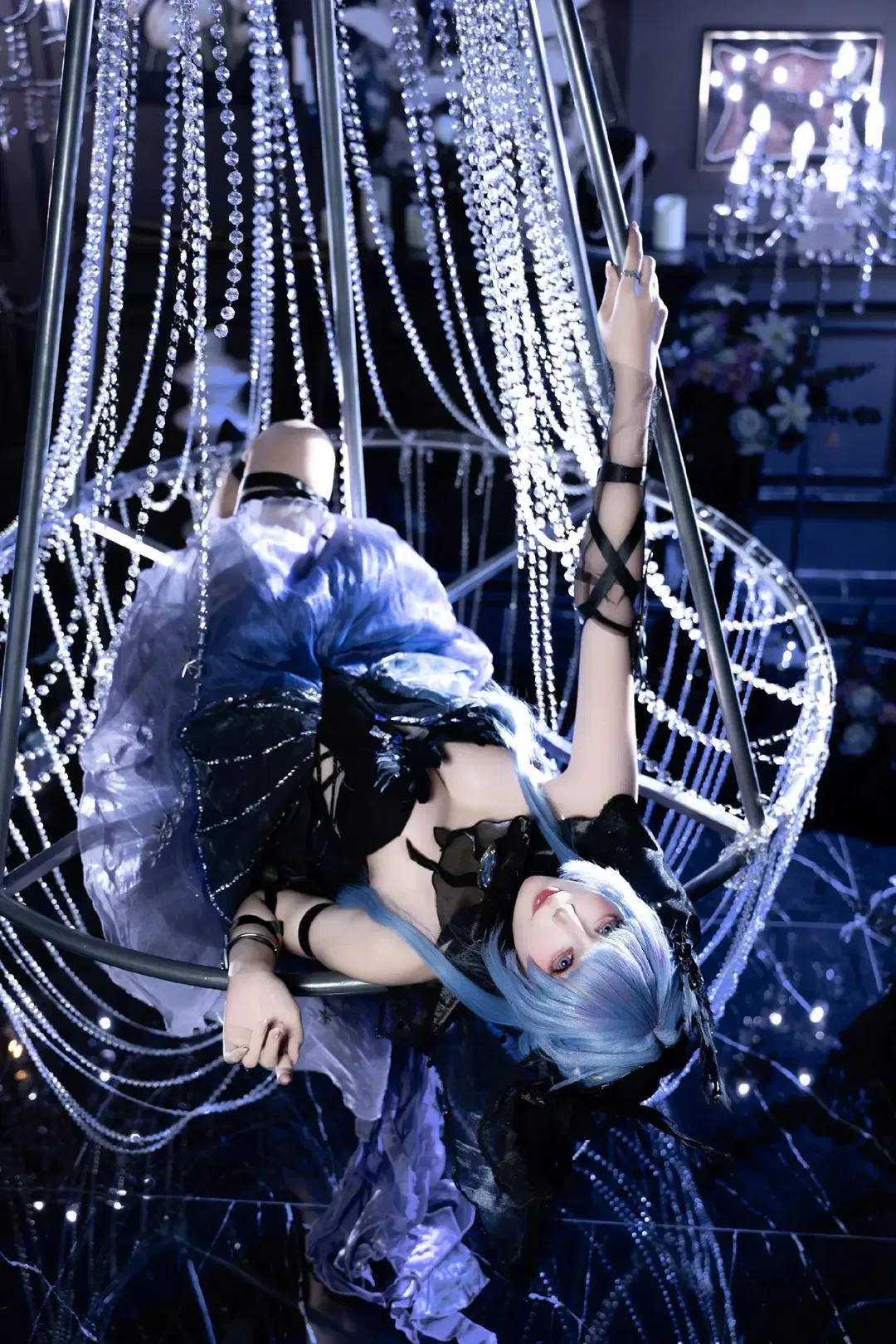【哈梅尔cos】无期迷途绝美黑蓝芭蕾，破碎感拉满 - 第 1 张