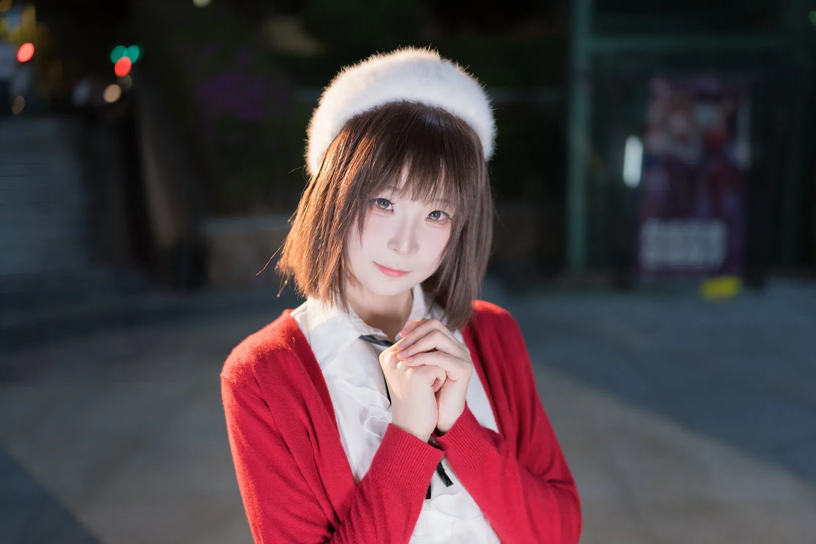【加藤惠cos】路人女主的養成方法，紅白常服的動漫星城之夜 - 第 3 張