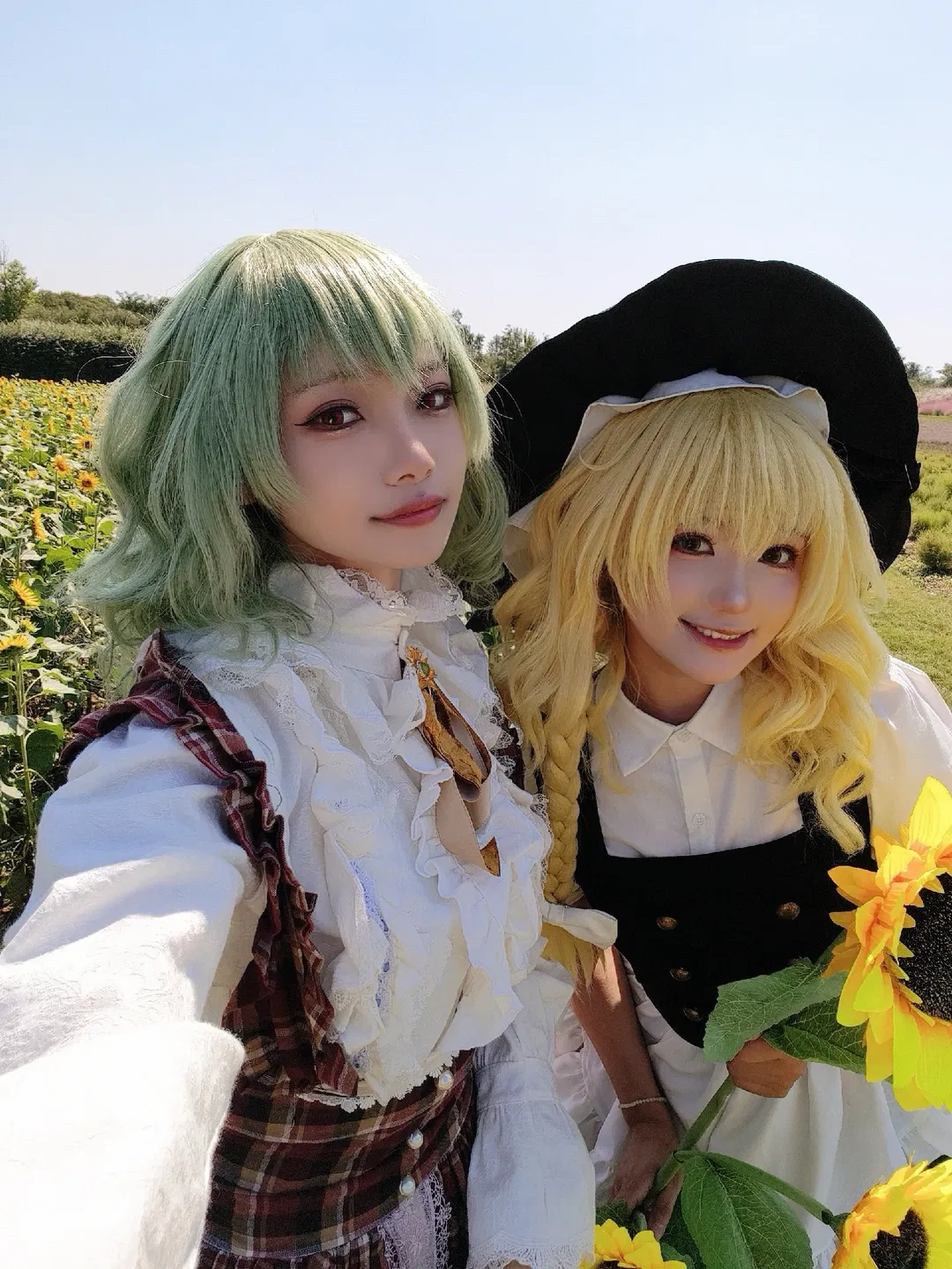 【魔理沙cos】向日葵花田里的黑白魔法使 - 第 12 张