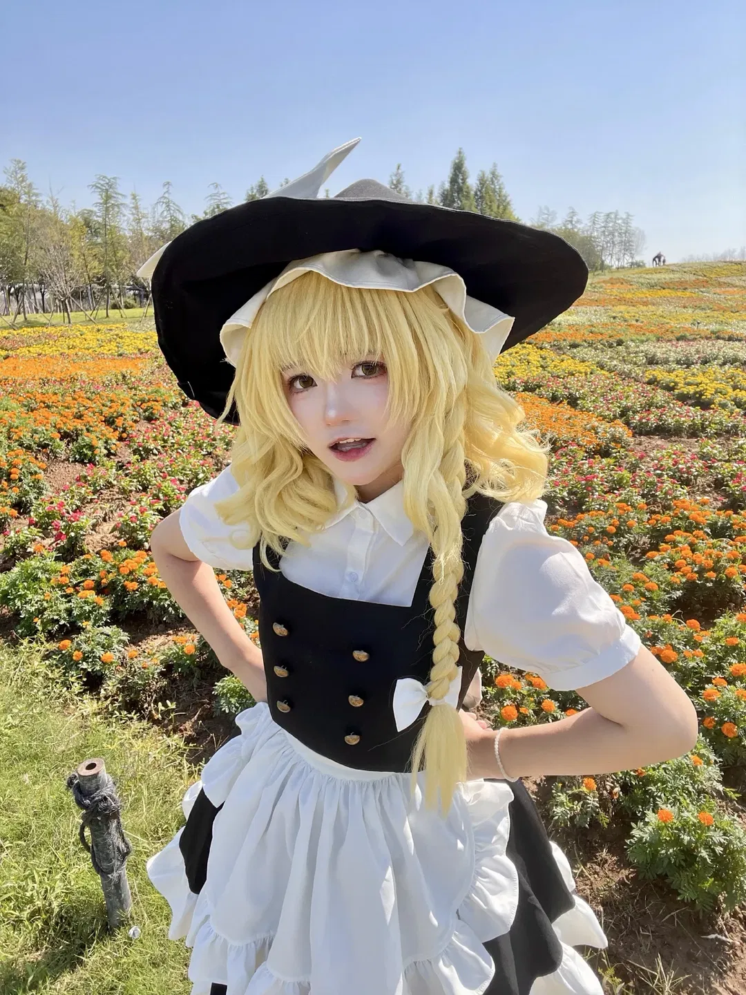 【魔理沙cos】向日葵花田里的黑白魔法使 - 第 3 张