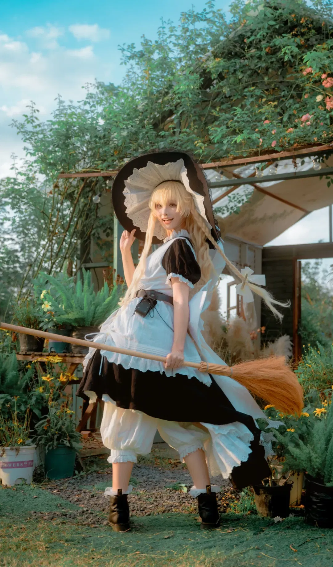 【雾雨魔理沙cos】东方系列温室花园里的魔法使日常 - 第 2 张