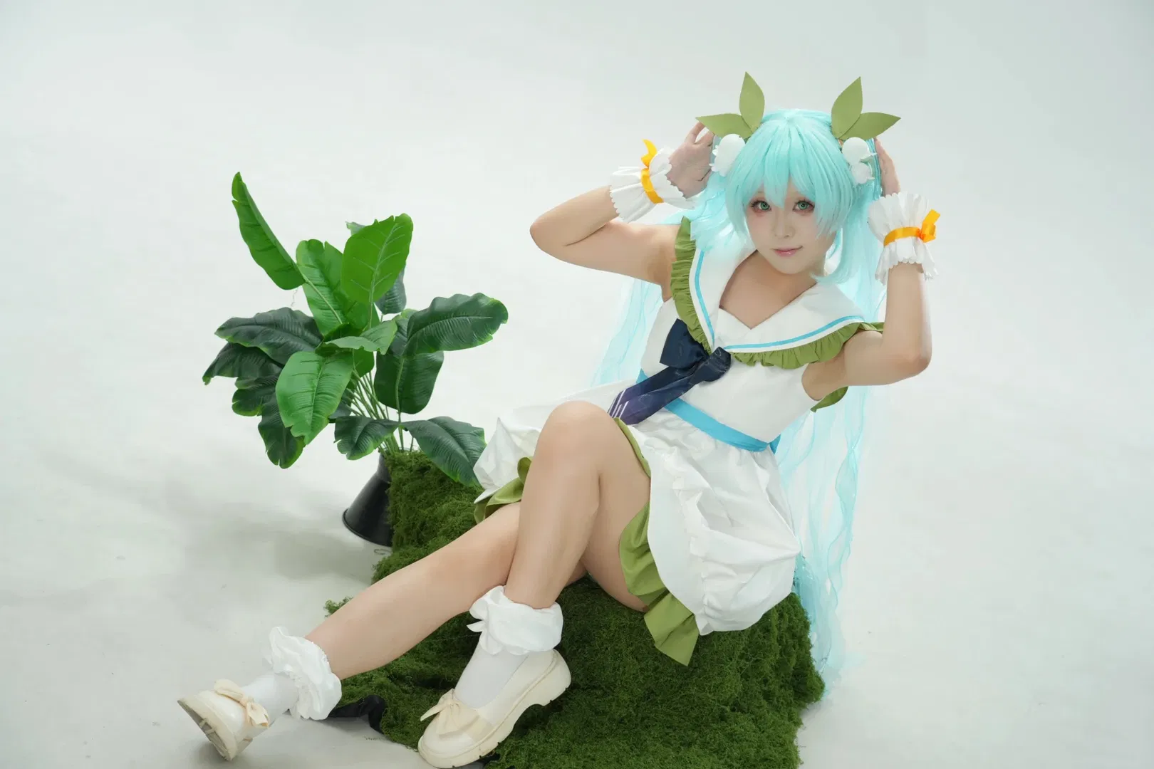 初音cos 簡單坐姿參考，小白也能拍出自然氛圍感 - 第 10 張