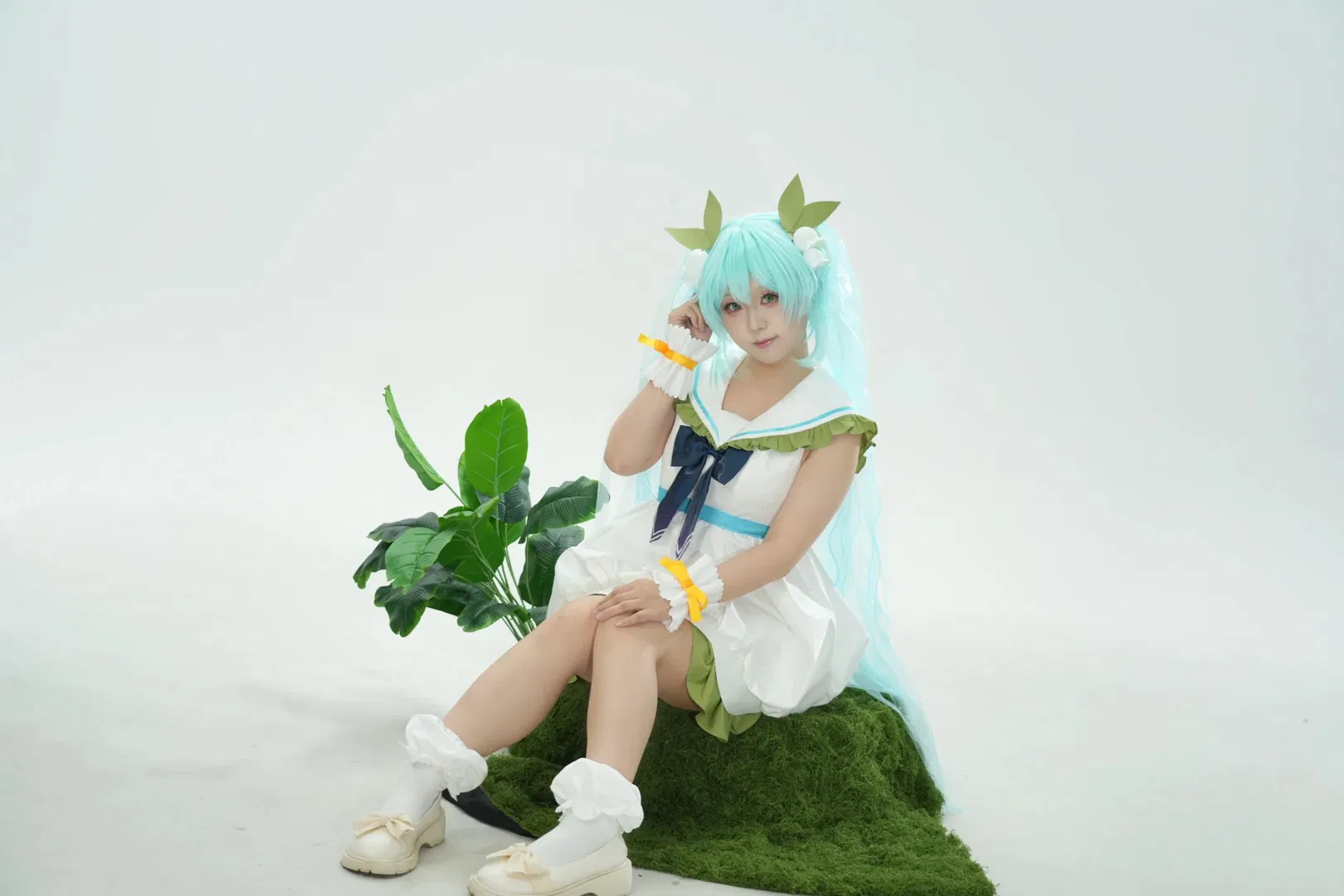 初音cos 簡單坐姿參考，小白也能拍出自然氛圍感 - 第 3 張
