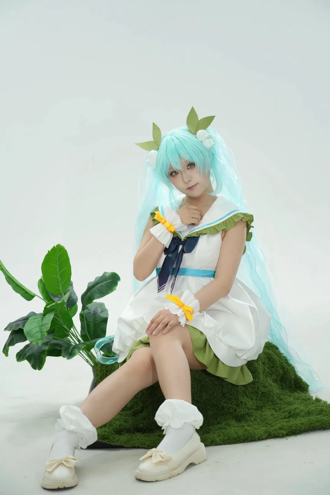 初音cos 簡單坐姿參考，小白也能拍出自然氛圍感 - 第 4 張
