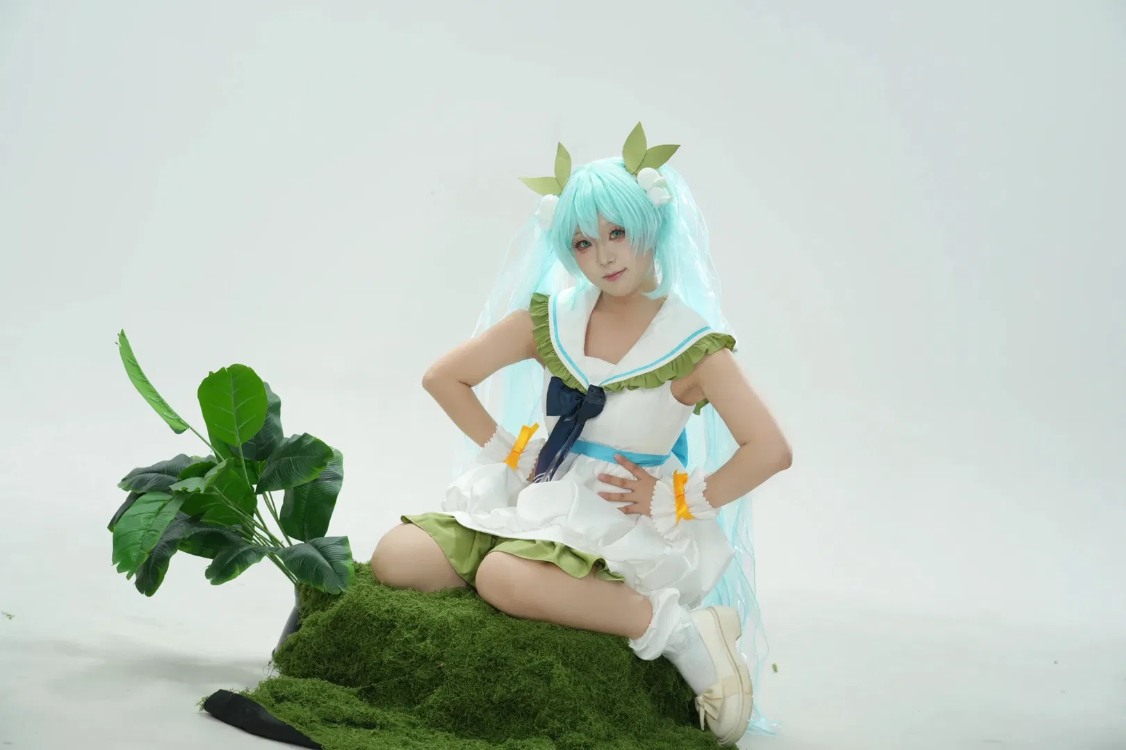 初音cos 簡單坐姿參考，小白也能拍出自然氛圍感 - 第 5 張