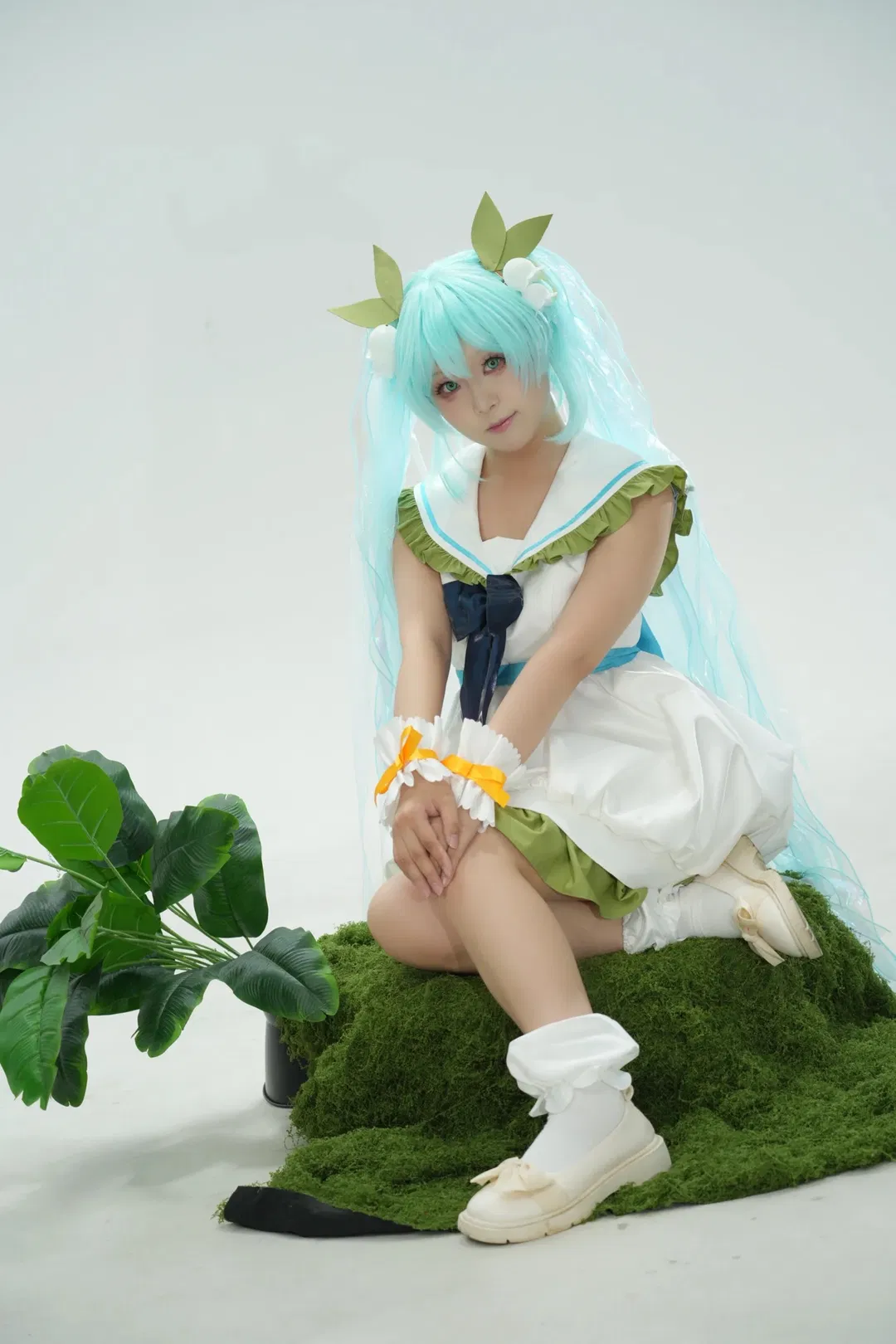 初音cos 簡單坐姿參考，小白也能拍出自然氛圍感 - 第 6 張