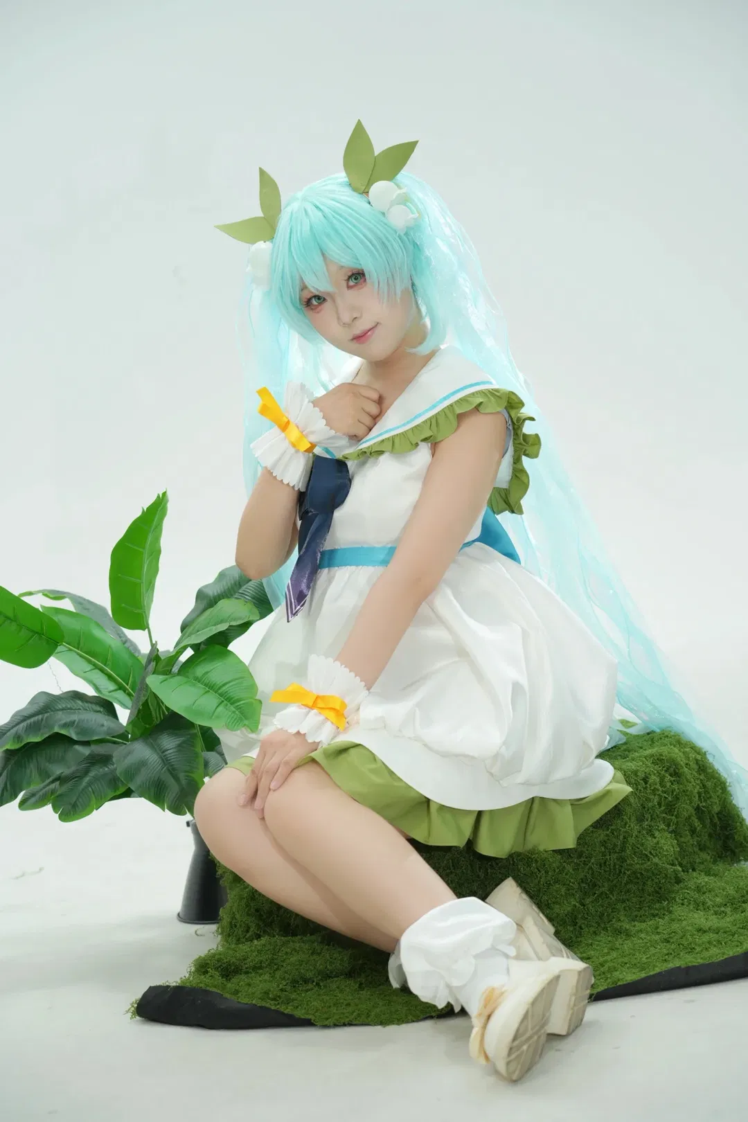 初音cos 簡單坐姿參考，小白也能拍出自然氛圍感 - 第 7 張