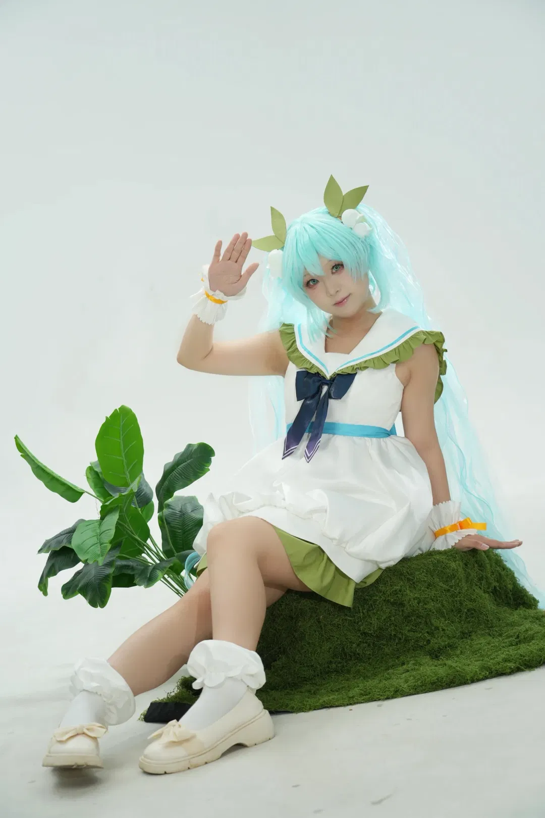 初音cos 簡單坐姿參考，小白也能拍出自然氛圍感 - 第 9 張