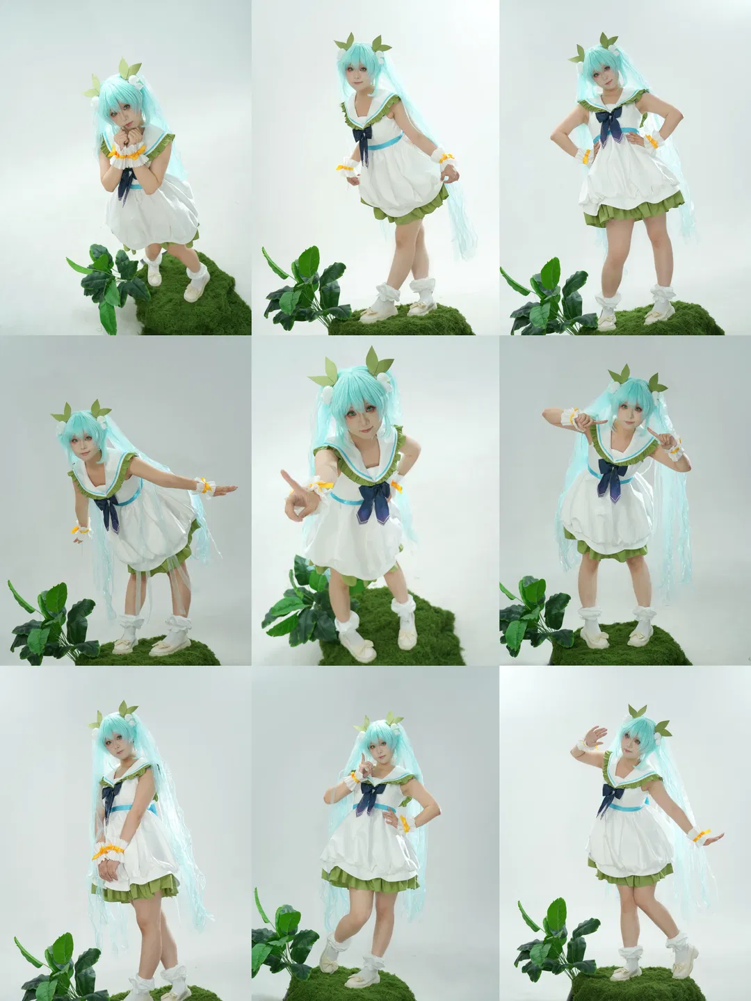 【初音未来cos】甜妹拍照姿势大全 - 第 3 张