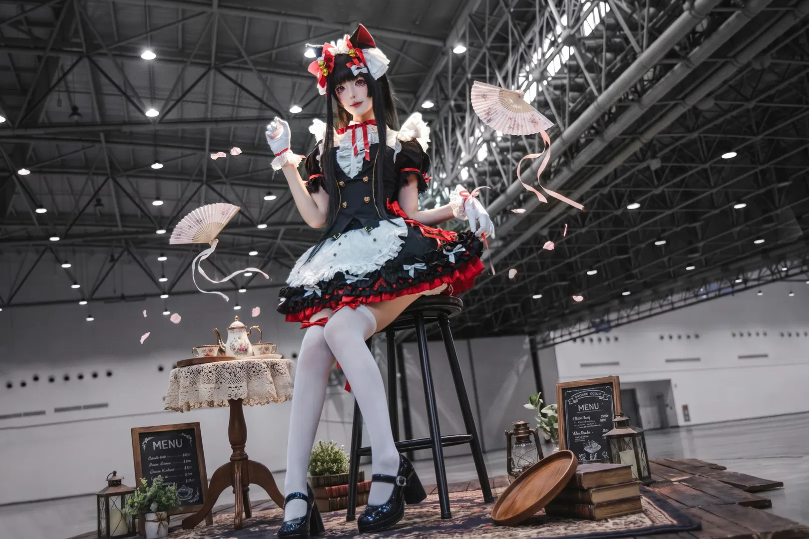 【千咲cos】鸣潮千咲漫展返图 猫耳女仆造型氛围感拉满 - 第 2 张