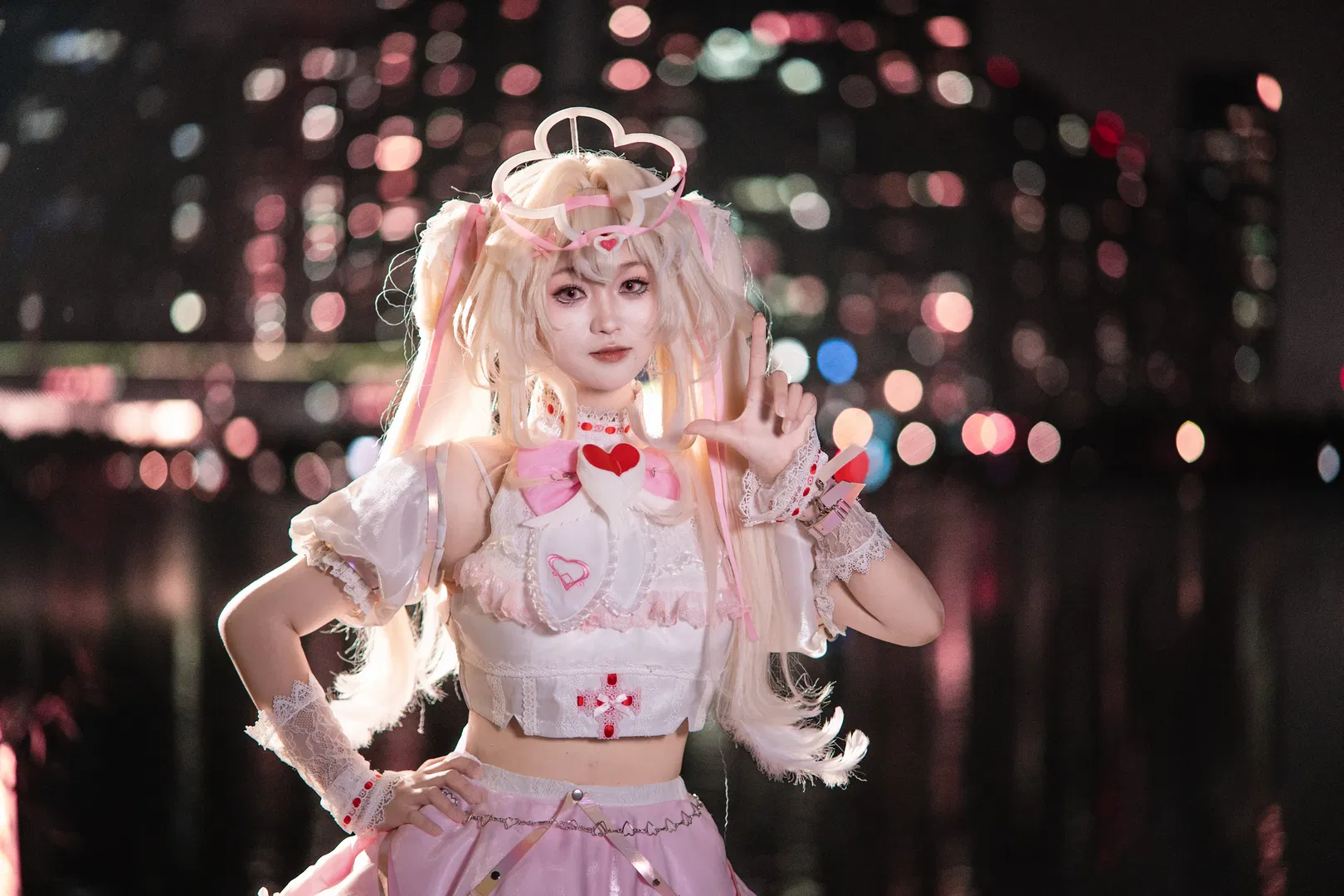 【法露儿cos】无期迷途法露儿，天鹅湖夜景大光圈正片 - 第 2 张