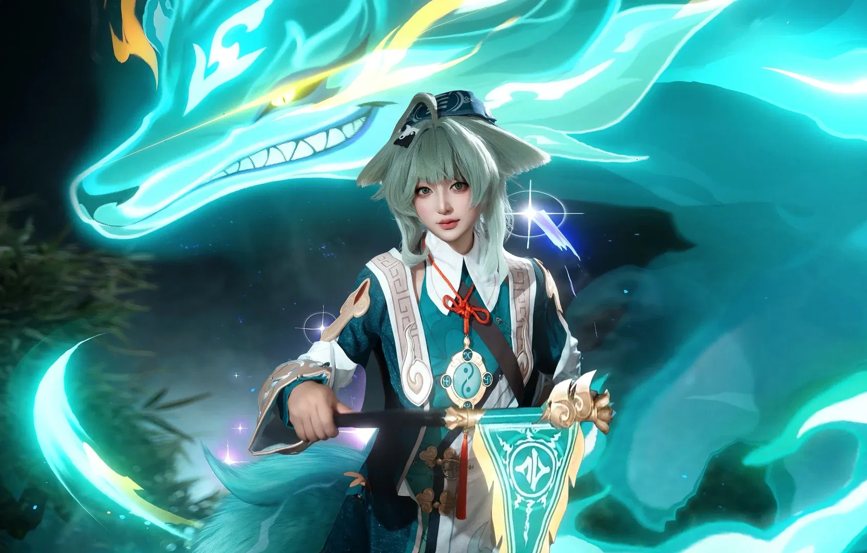 【藿藿cos】崩壞星穹鐵道：深夜竹林裡的奇幻出片記 - 第 1 張