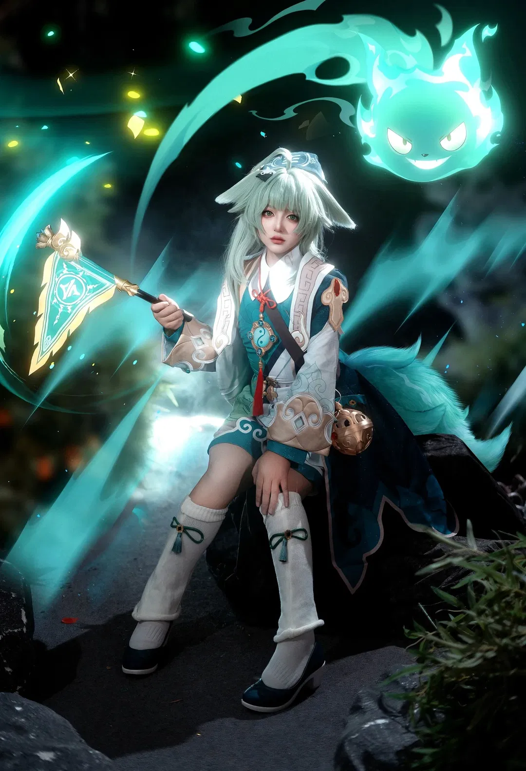 【藿藿cos】崩壞星穹鐵道：深夜竹林裡的奇幻出片記 - 第 2 張
