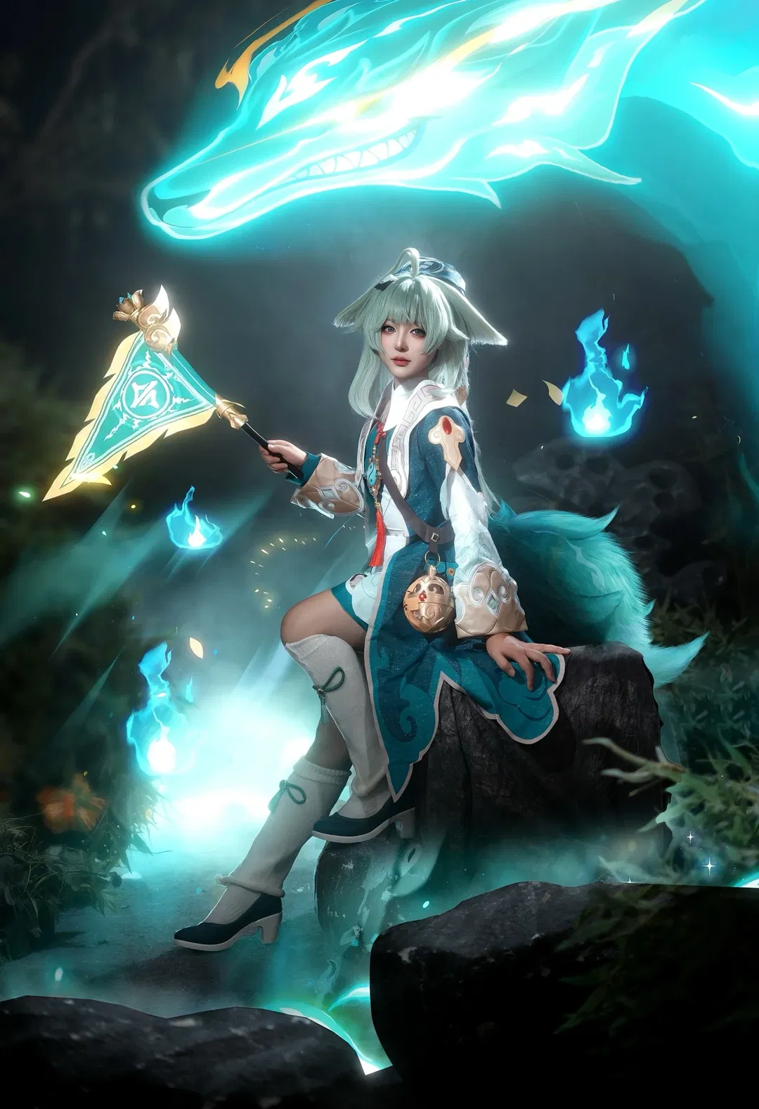 【藿藿cos】崩壞星穹鐵道：深夜竹林裡的奇幻出片記 - 第 4 張