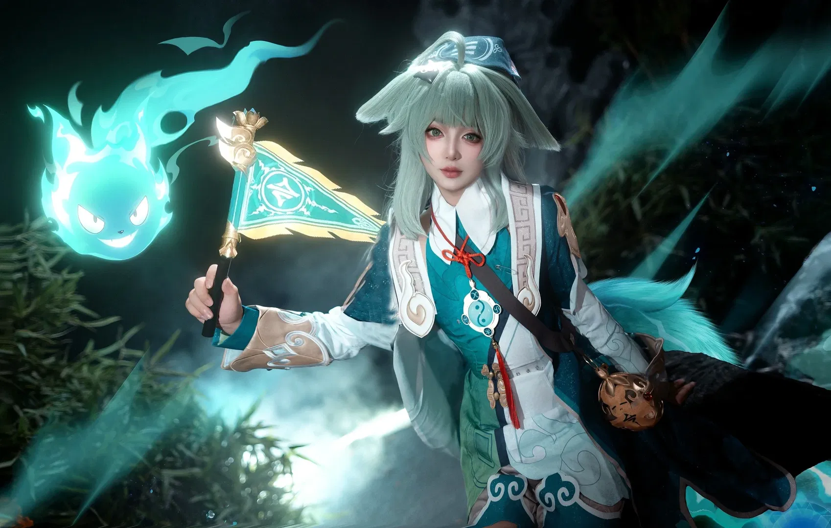 【藿藿cos】崩壞星穹鐵道：深夜竹林裡的奇幻出片記 - 第 8 張