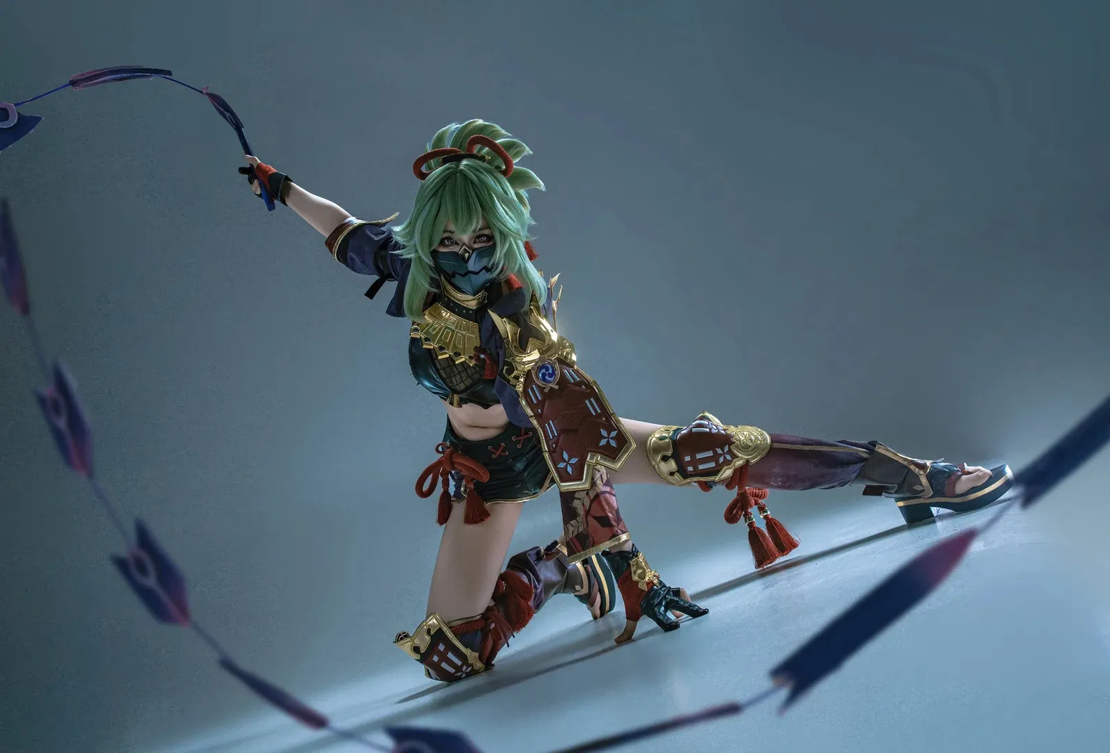 【久岐忍cos】原神忍者类战斗风动作参考，一场互相折磨的拍摄 - 第 12 张