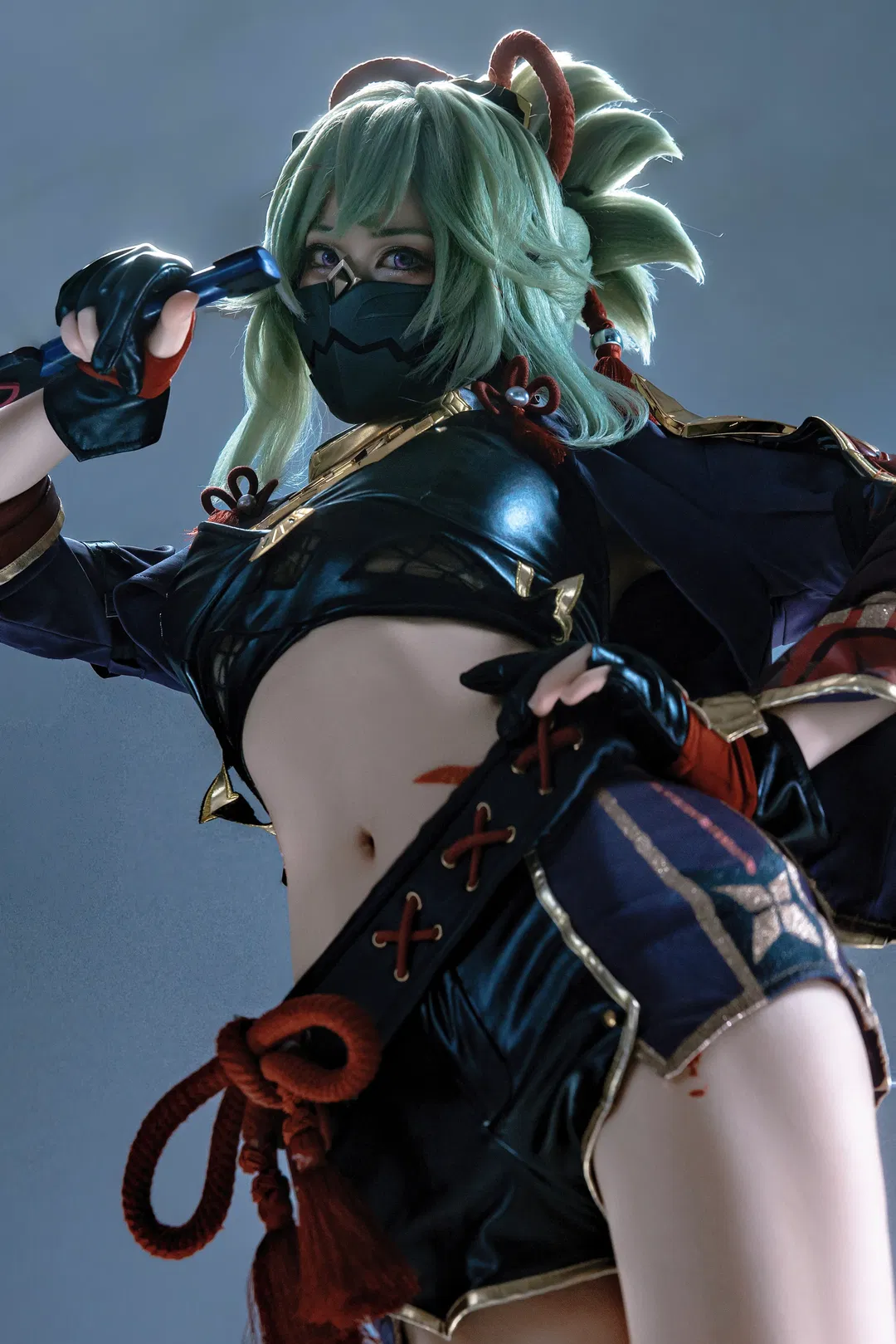 【久岐忍cos】原神忍者类战斗风动作参考，一场互相折磨的拍摄 - 第 15 张