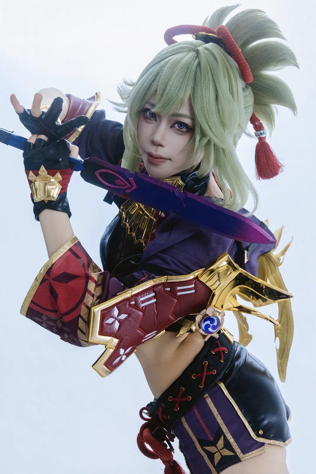 【久岐忍cos】原神忍者类战斗风动作参考，一场互相折磨的拍摄 - 第 18 张