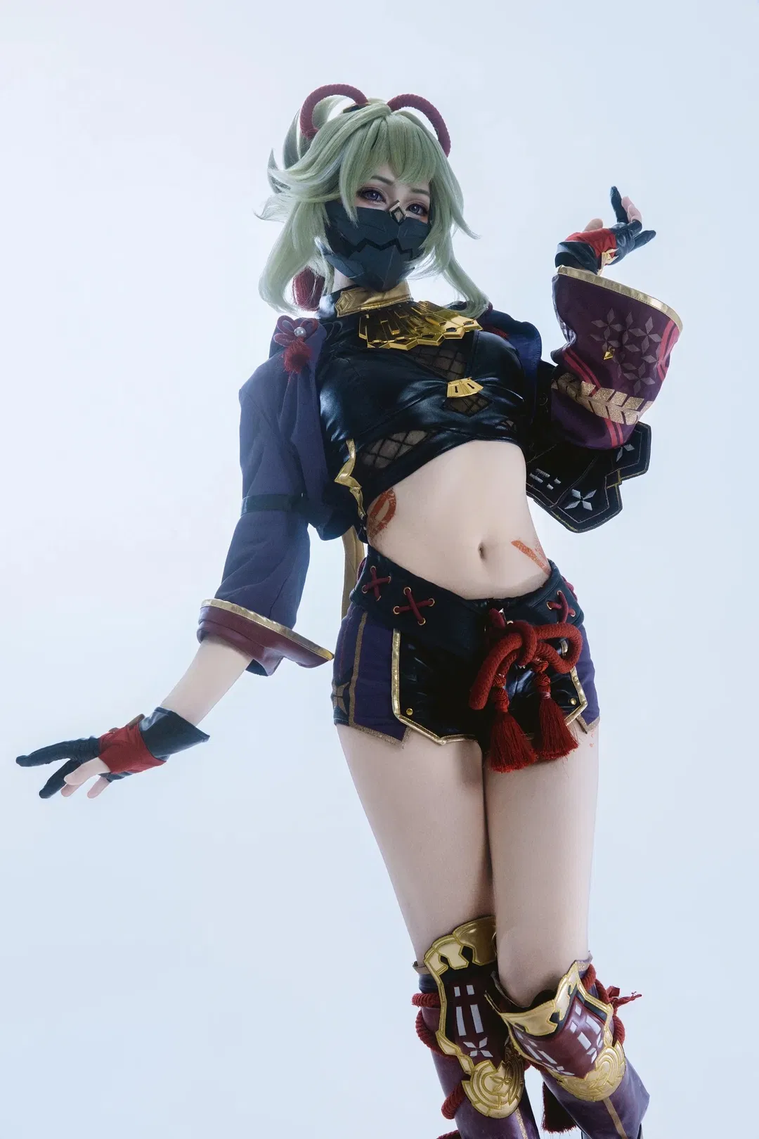 【久岐忍cos】原神忍者类战斗风动作参考，一场互相折磨的拍摄 - 第 7 张