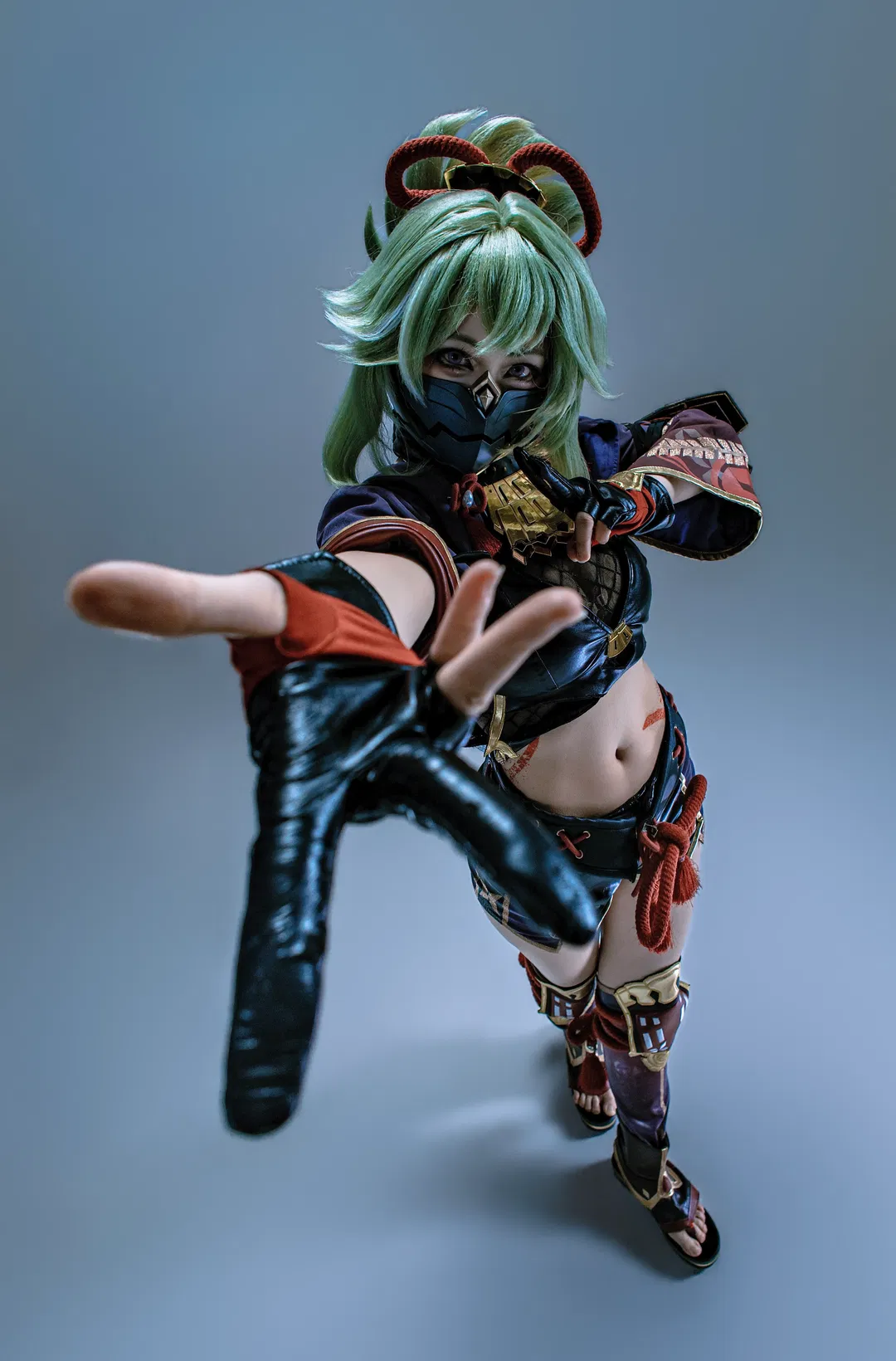 【久岐忍cos】原神忍者类战斗风动作参考，一场互相折磨的拍摄 - 第 8 张