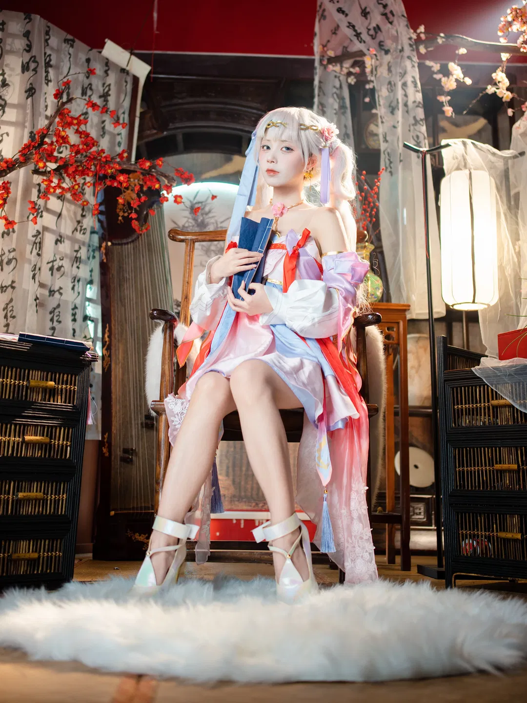 【今汐cos】桃夭灼灼，鸣潮今汐的天宿庭光写真 - 第 3 张