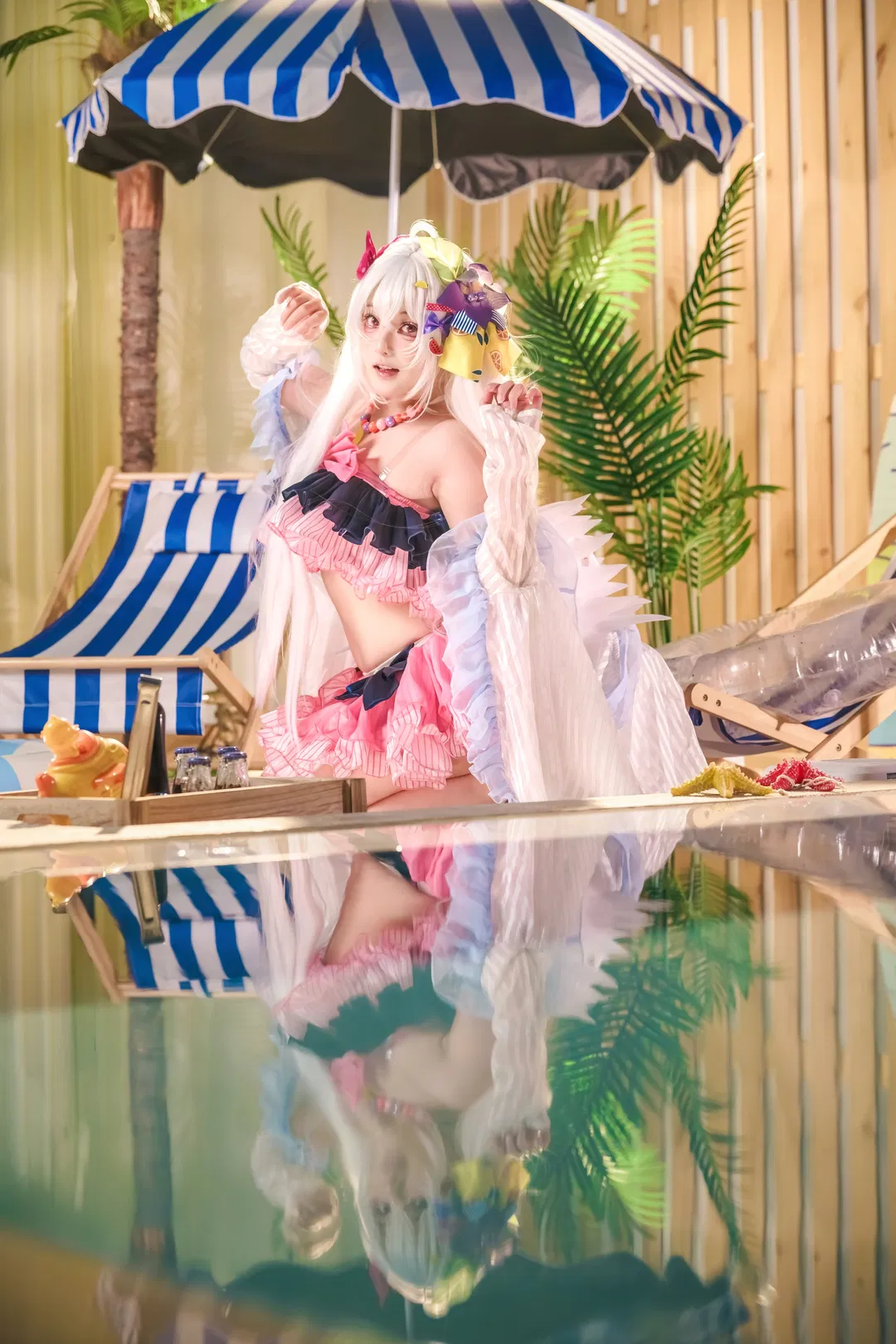 【白洲梓cos】蔚蓝档案水梓的夏日沙滩泳装记录 - 第 12 张