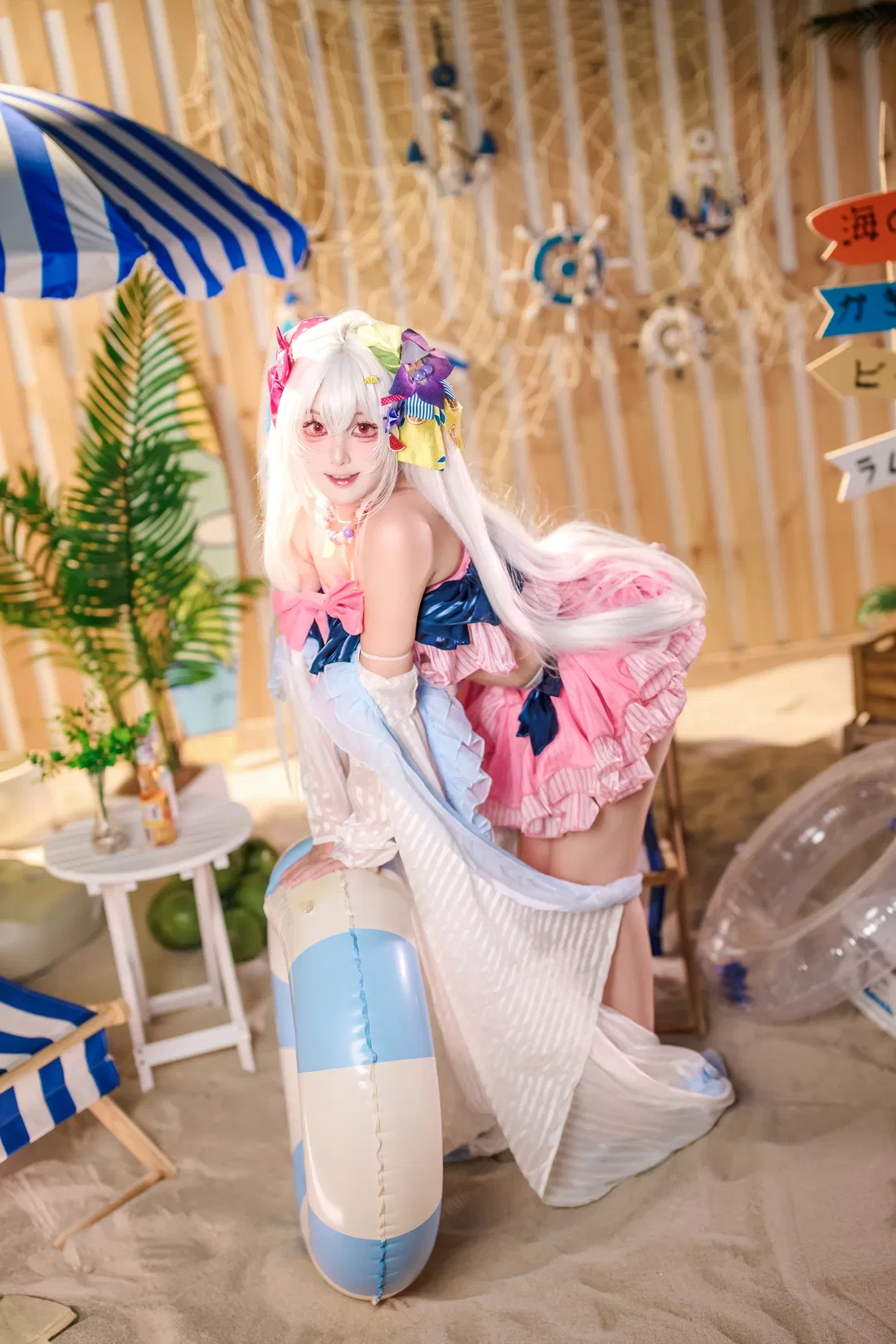【白洲梓cos】蔚蓝档案水梓的夏日沙滩泳装记录 - 第 5 张