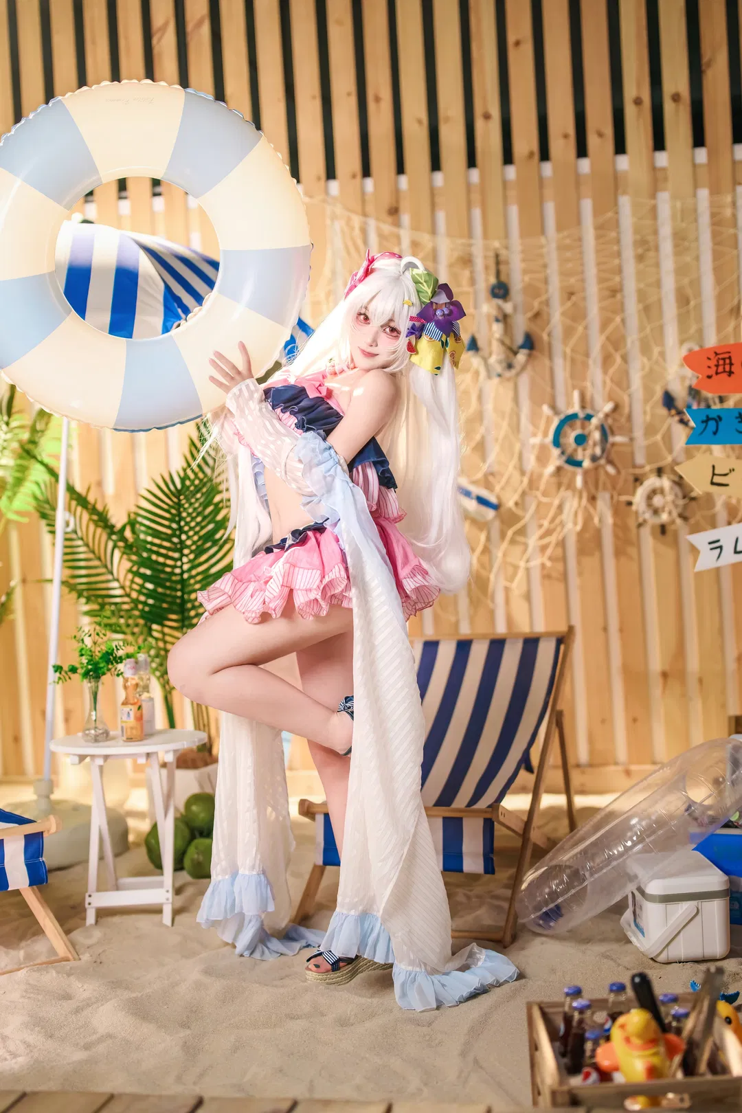 【白洲梓cos】蔚蓝档案水梓的夏日沙滩泳装记录 - 第 6 张