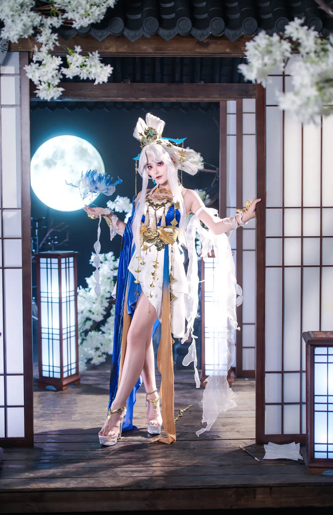 【嫦娥cos】王者榮耀落星盞絕美定格 - 第 5 張