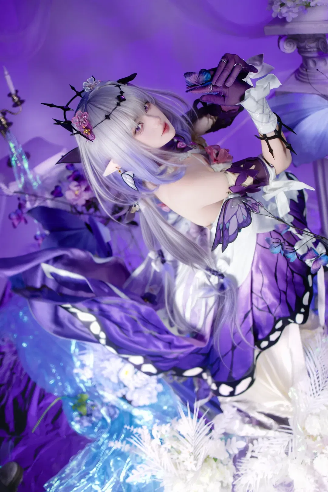 【遐蝶cos】崩坏星穹铁道紫色蝴蝶梦幻大片 - 第 1 张
