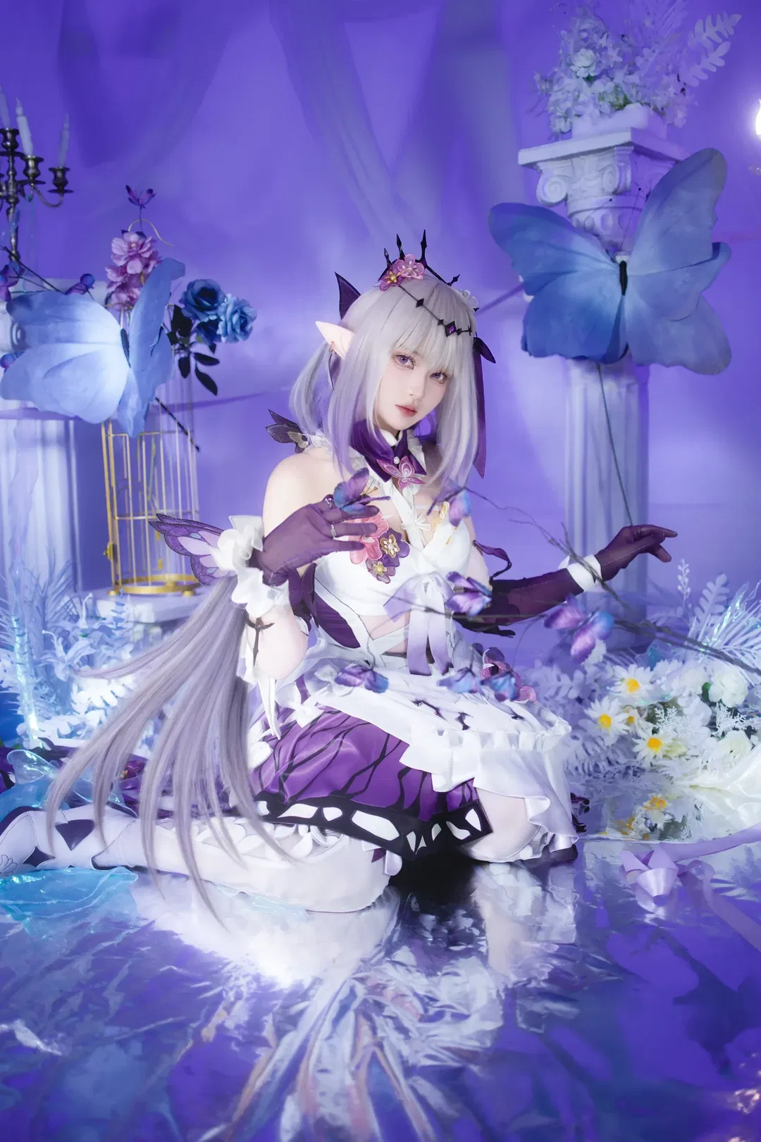 【遐蝶cos】崩坏星穹铁道紫色蝴蝶梦幻大片 - 第 2 张