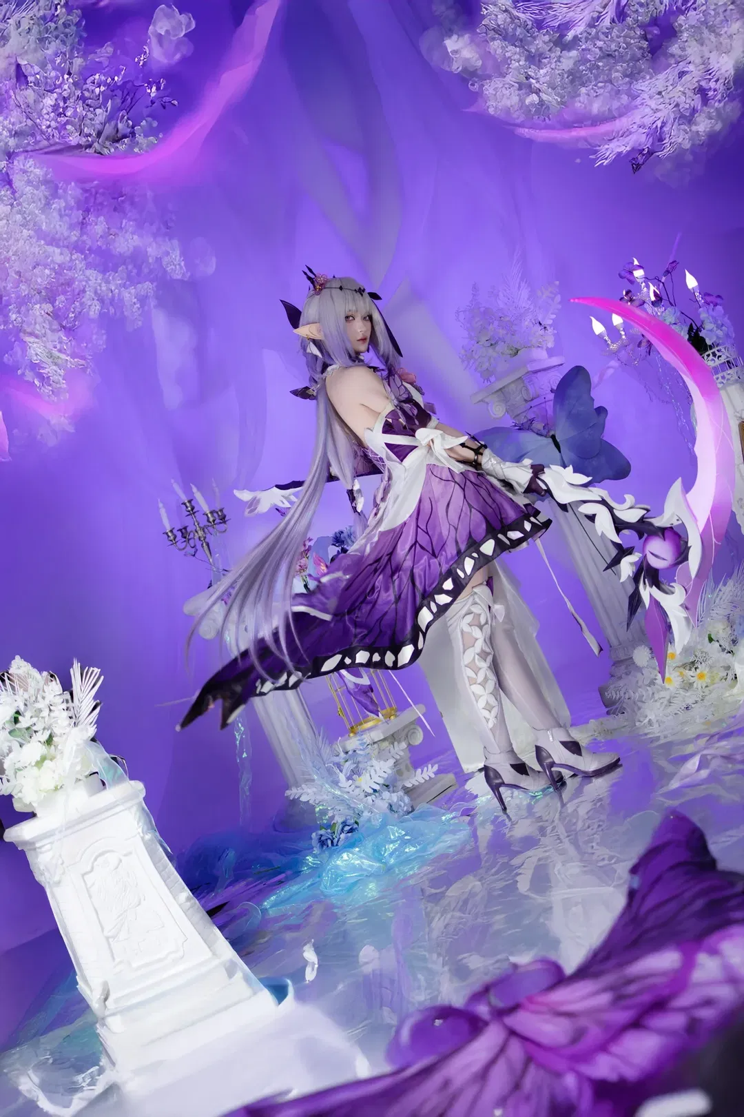 【遐蝶cos】崩坏星穹铁道紫色蝴蝶梦幻大片 - 第 4 张