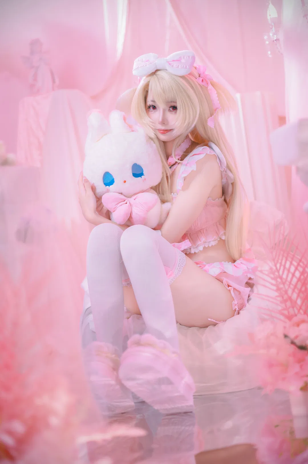 【伊莉雅cos】魔法少女伊莉雅粉色睡衣風格拍攝記錄 - 第 2 張
