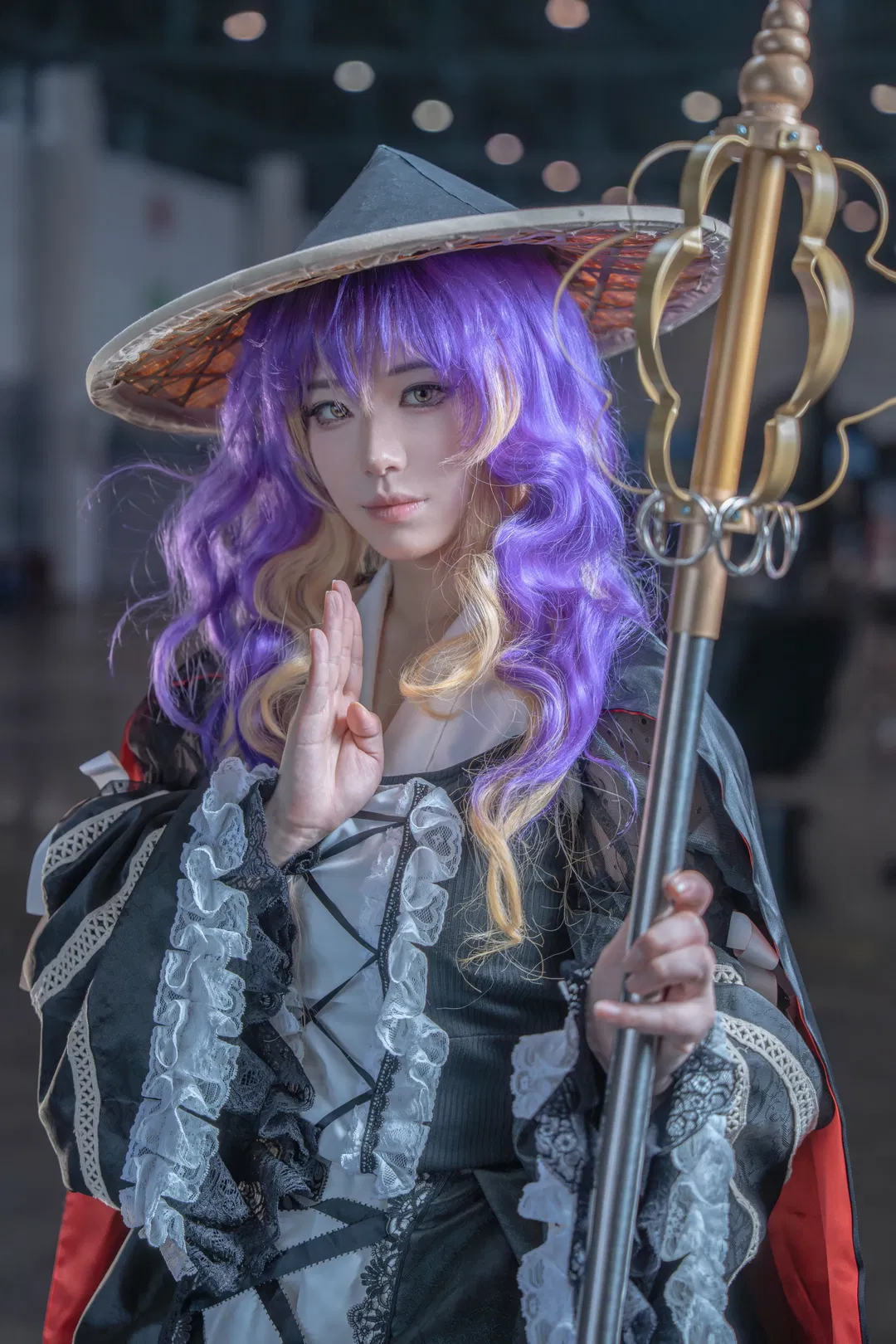 【圣白莲cos】东方project世界线返图，紫金渐变的华丽僧侣 - 第 2 张