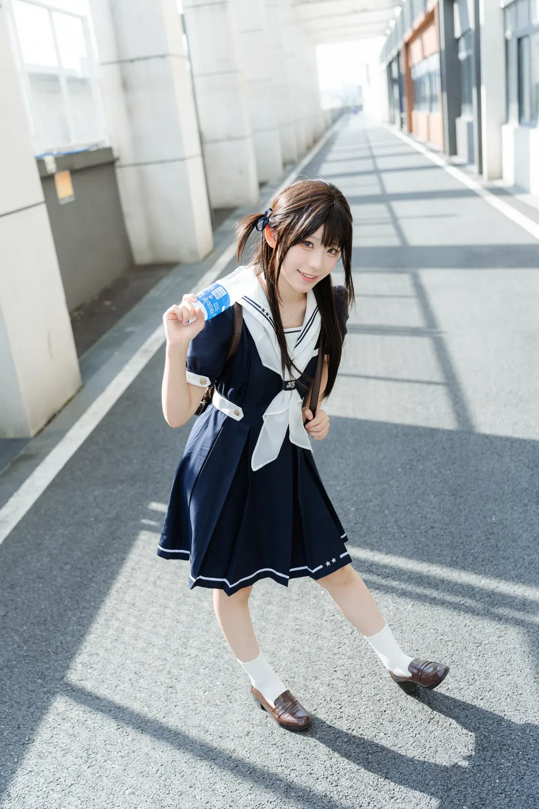 深蓝水手服与纯粹日光 日系JK写真记录 - 第 4 张