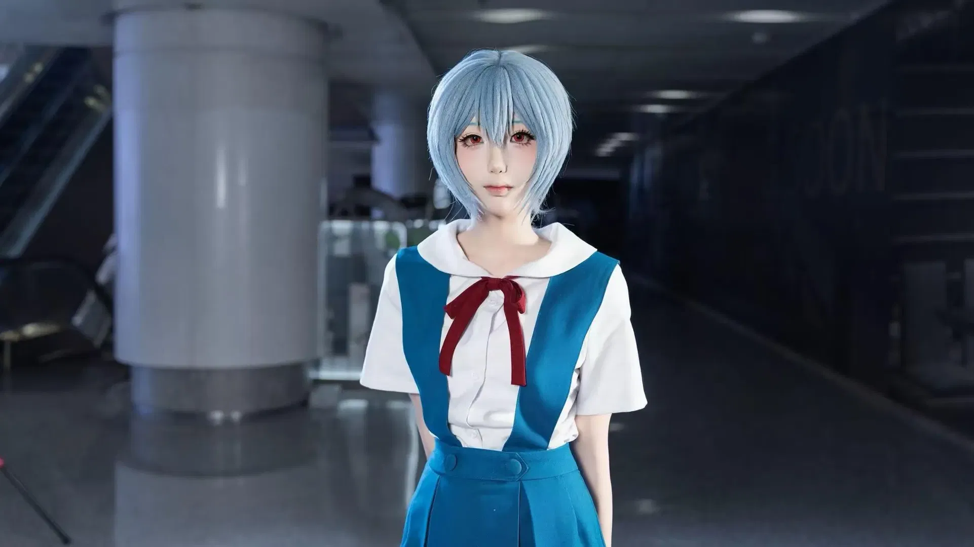 【绫波丽cos】新世纪福音战士经典校服还原 - 第 2 张