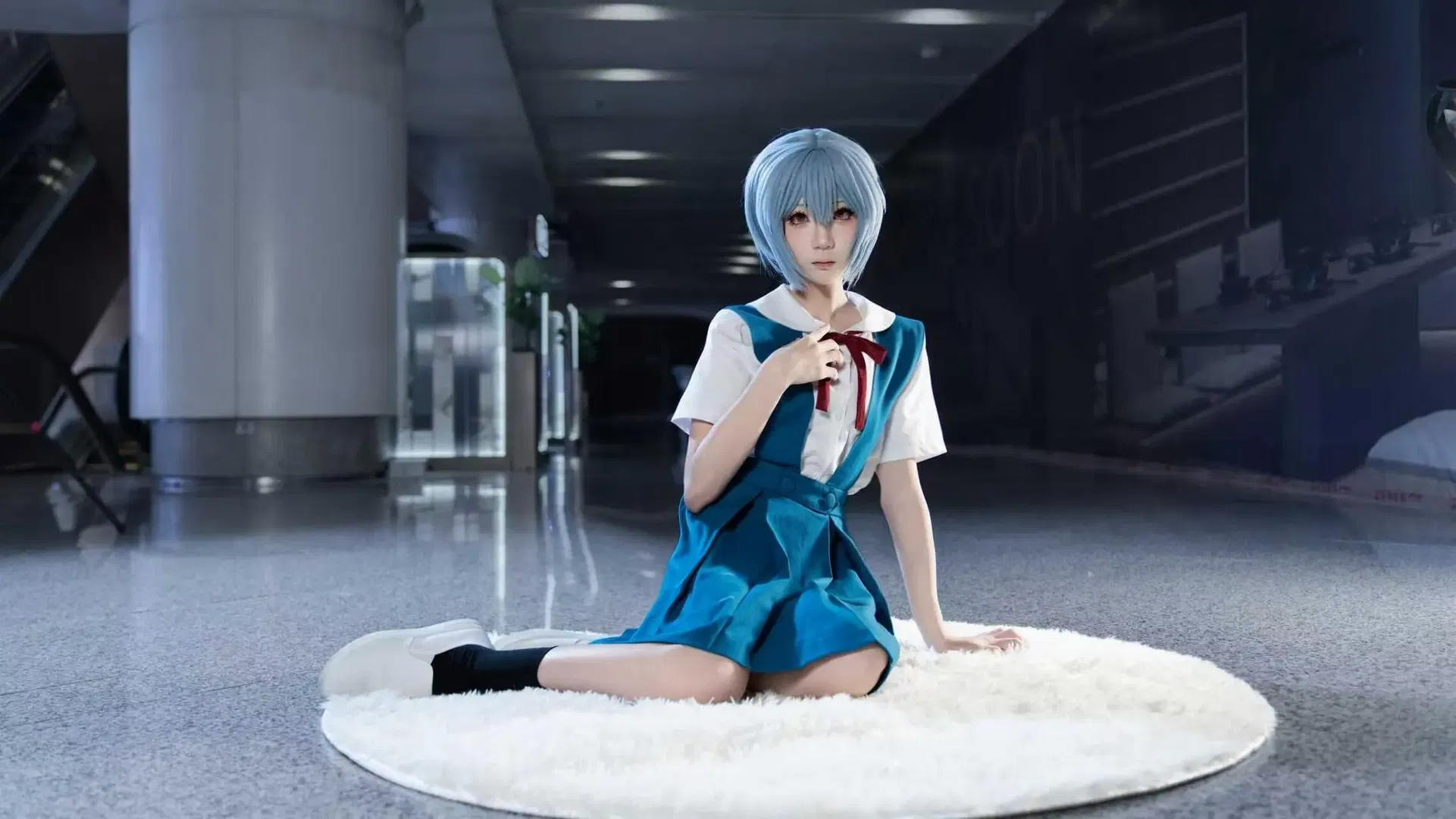 【绫波丽cos】新世纪福音战士经典校服还原 - 第 4 张
