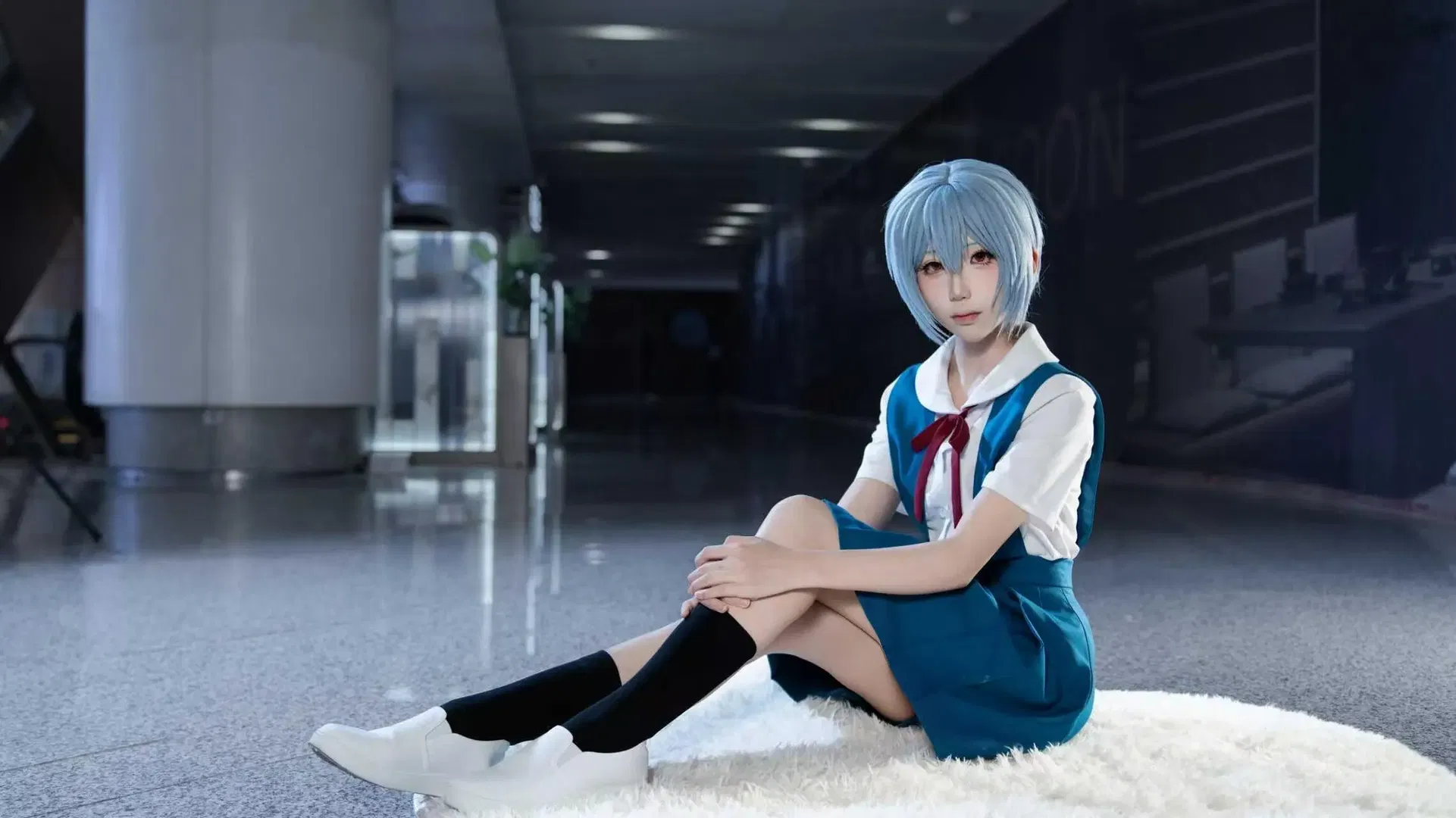 【绫波丽cos】新世纪福音战士经典校服还原 - 第 5 张