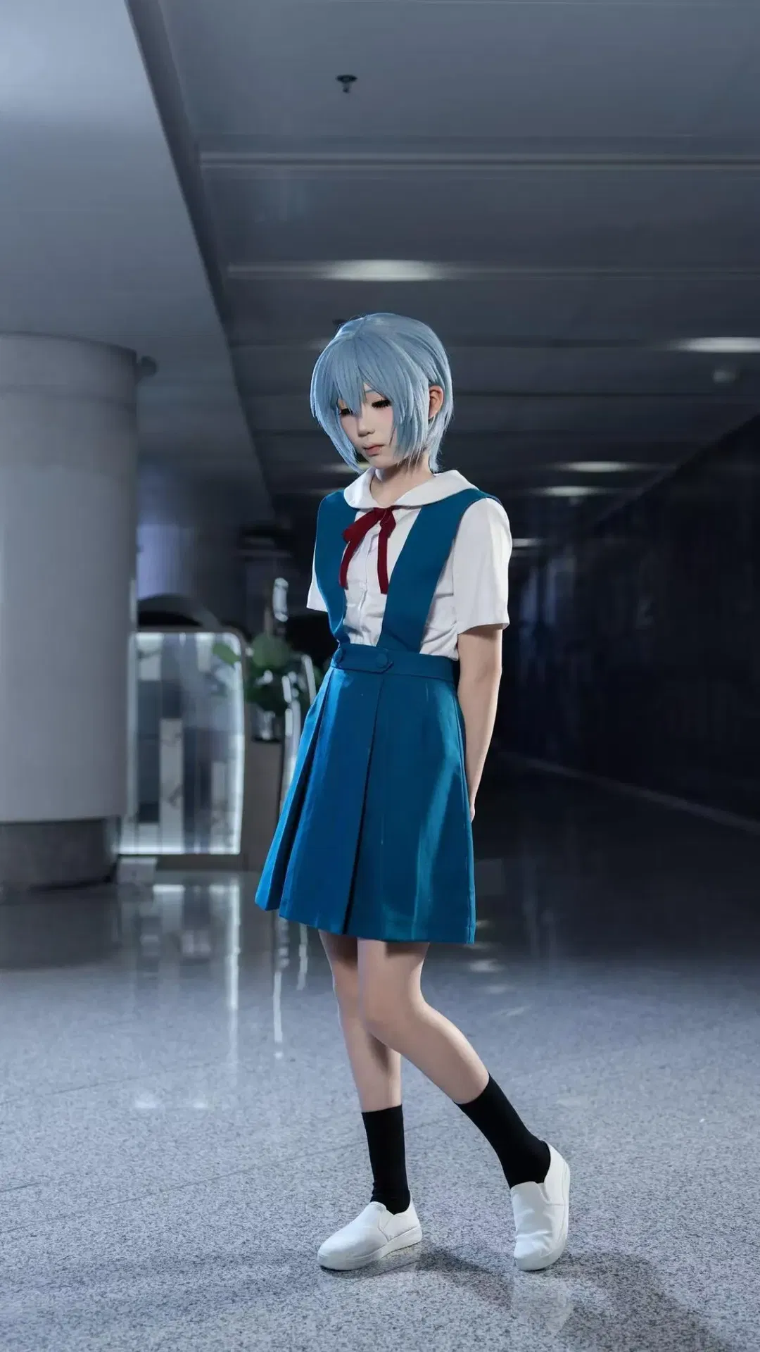 【绫波丽cos】新世纪福音战士经典校服还原 - 第 6 张