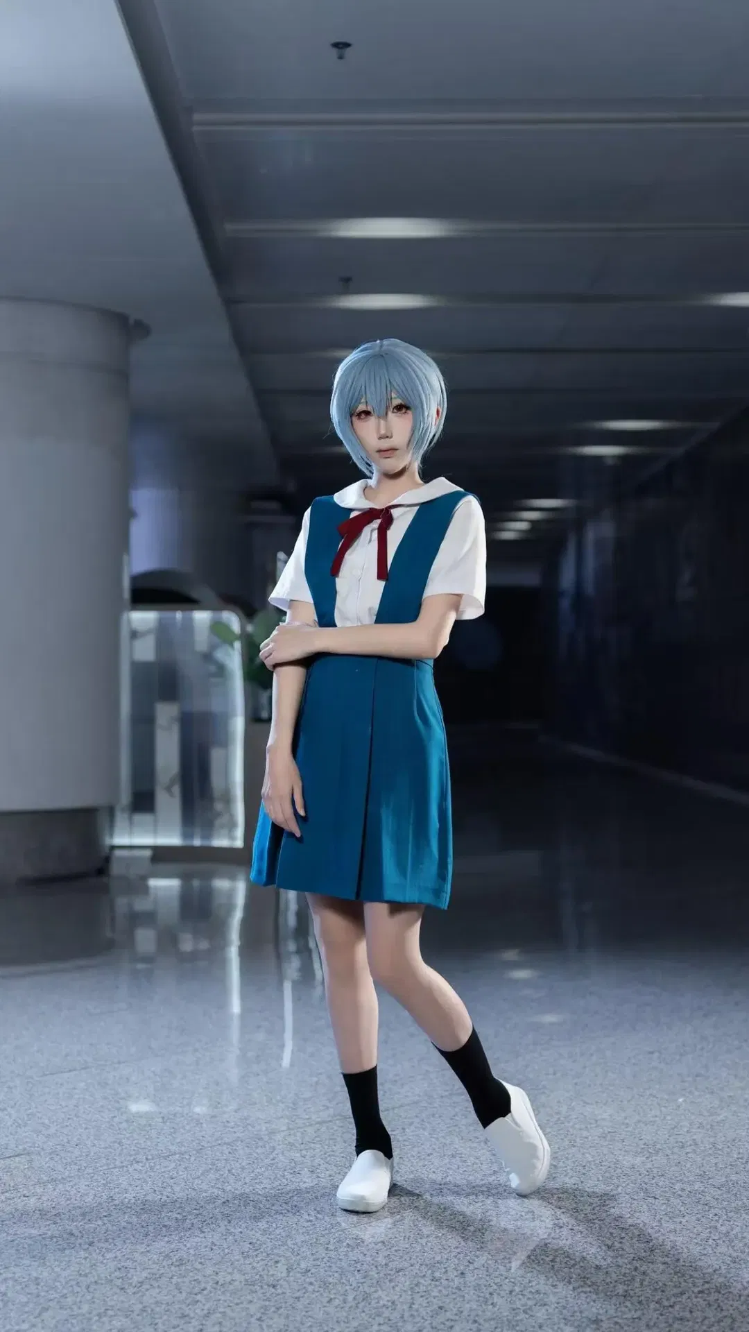 【绫波丽cos】新世纪福音战士经典校服还原 - 第 7 张