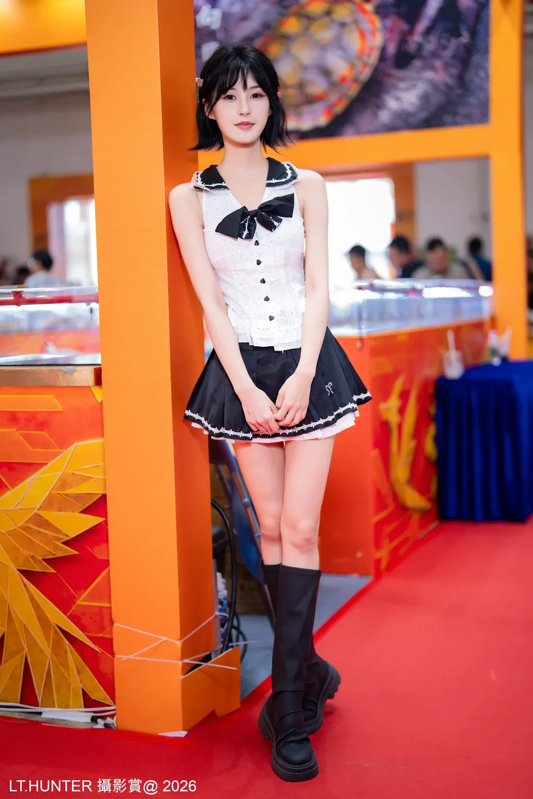 佛山龜展打卡，這套海軍風百褶裙真的很顯腿長 - 第 3 張