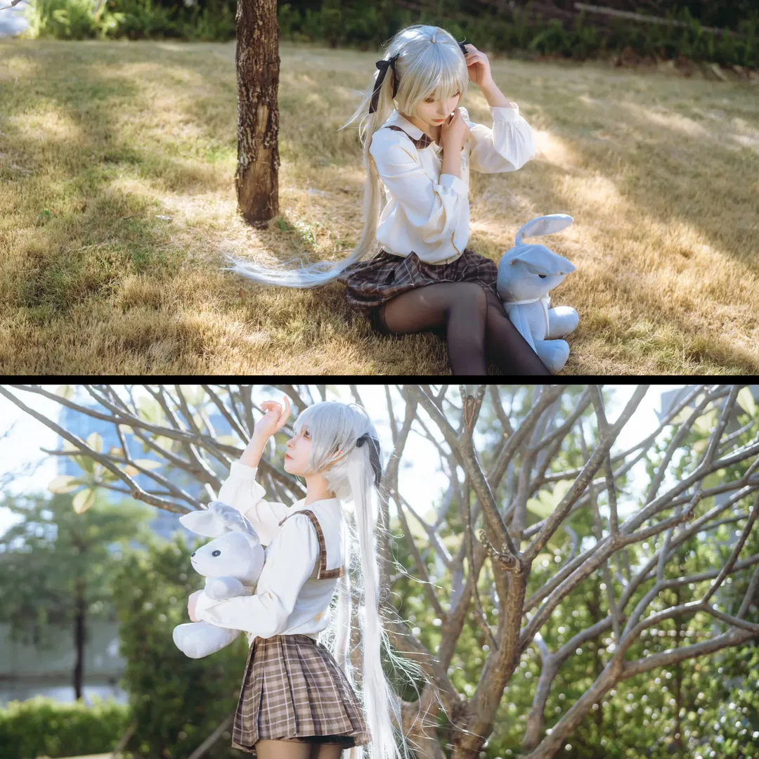 【穹妹cos】枯木逢春里的JK穹妹漫展返图 - 第 3 张