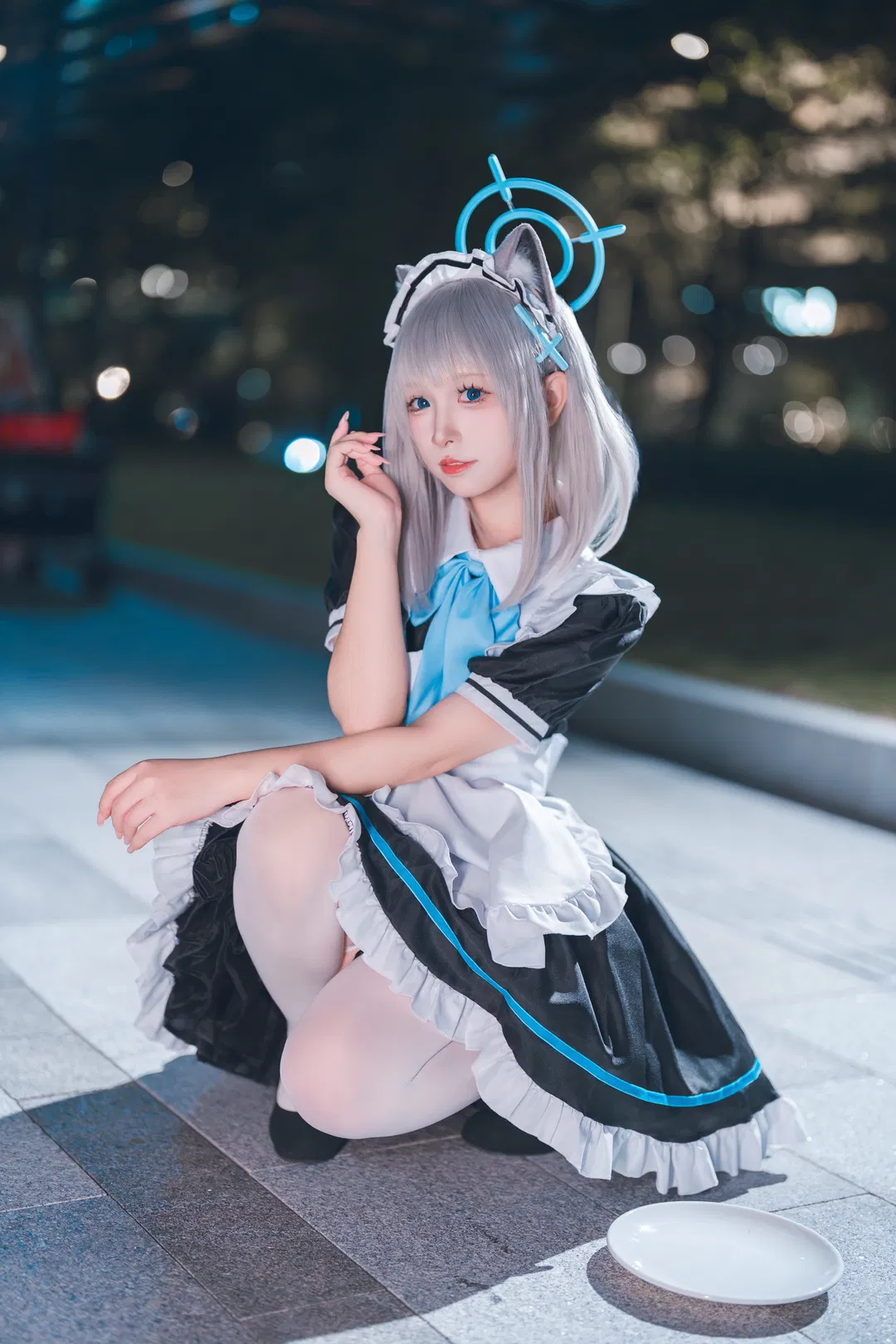 【砂狼白子cos】蔚藍檔案裡的女僕小蛋糕 - 第 3 張