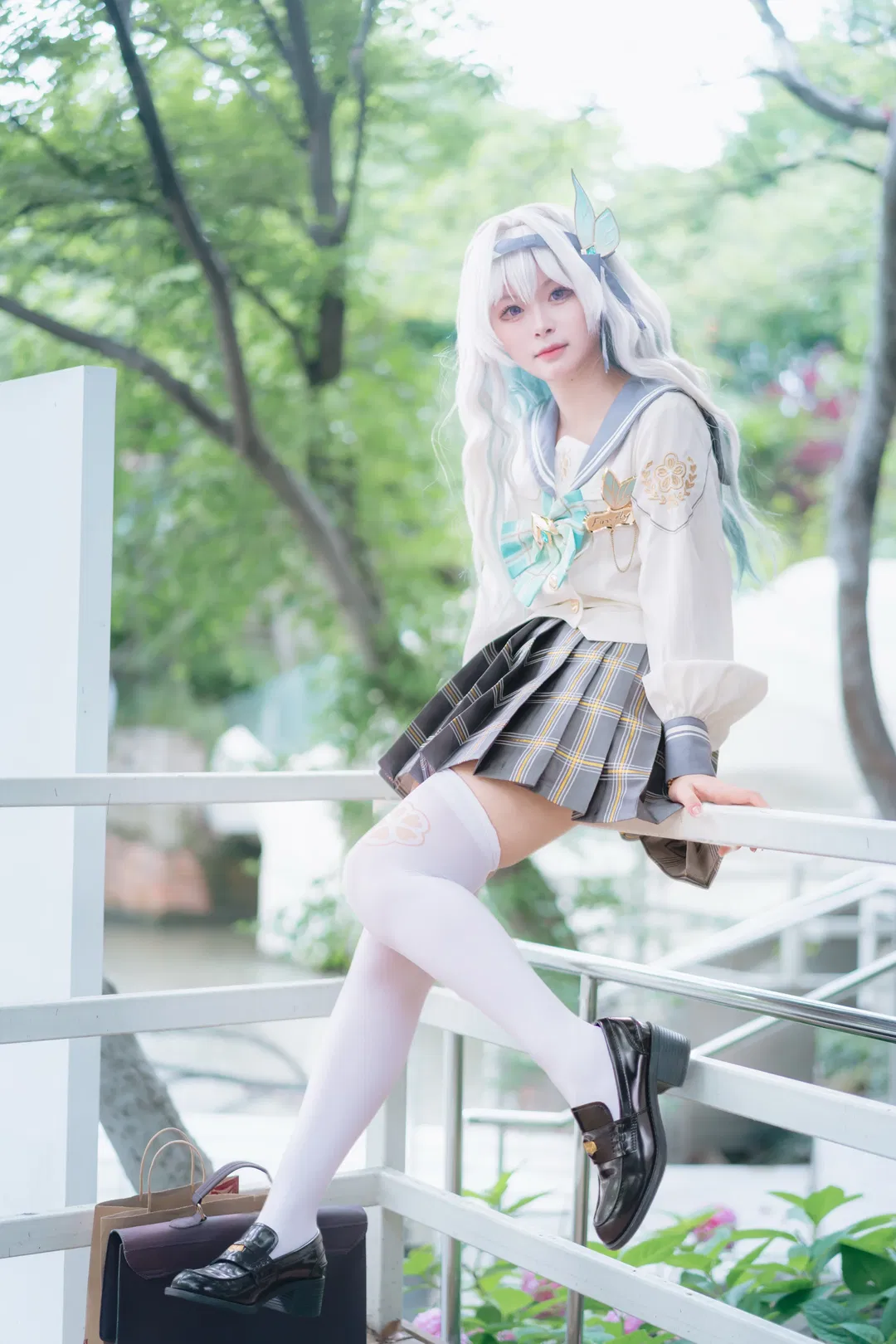 【流螢cos】崩壞星穹鐵道春日手信，JK制服與白絲的神仙搭配 - 第 4 張