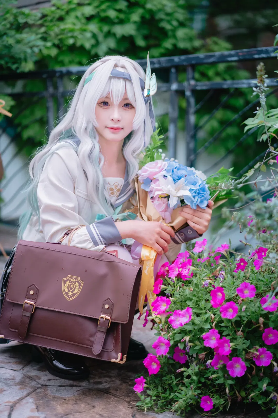 【流螢cos】崩壞星穹鐵道春日手信，JK制服與白絲的神仙搭配 - 第 6 張