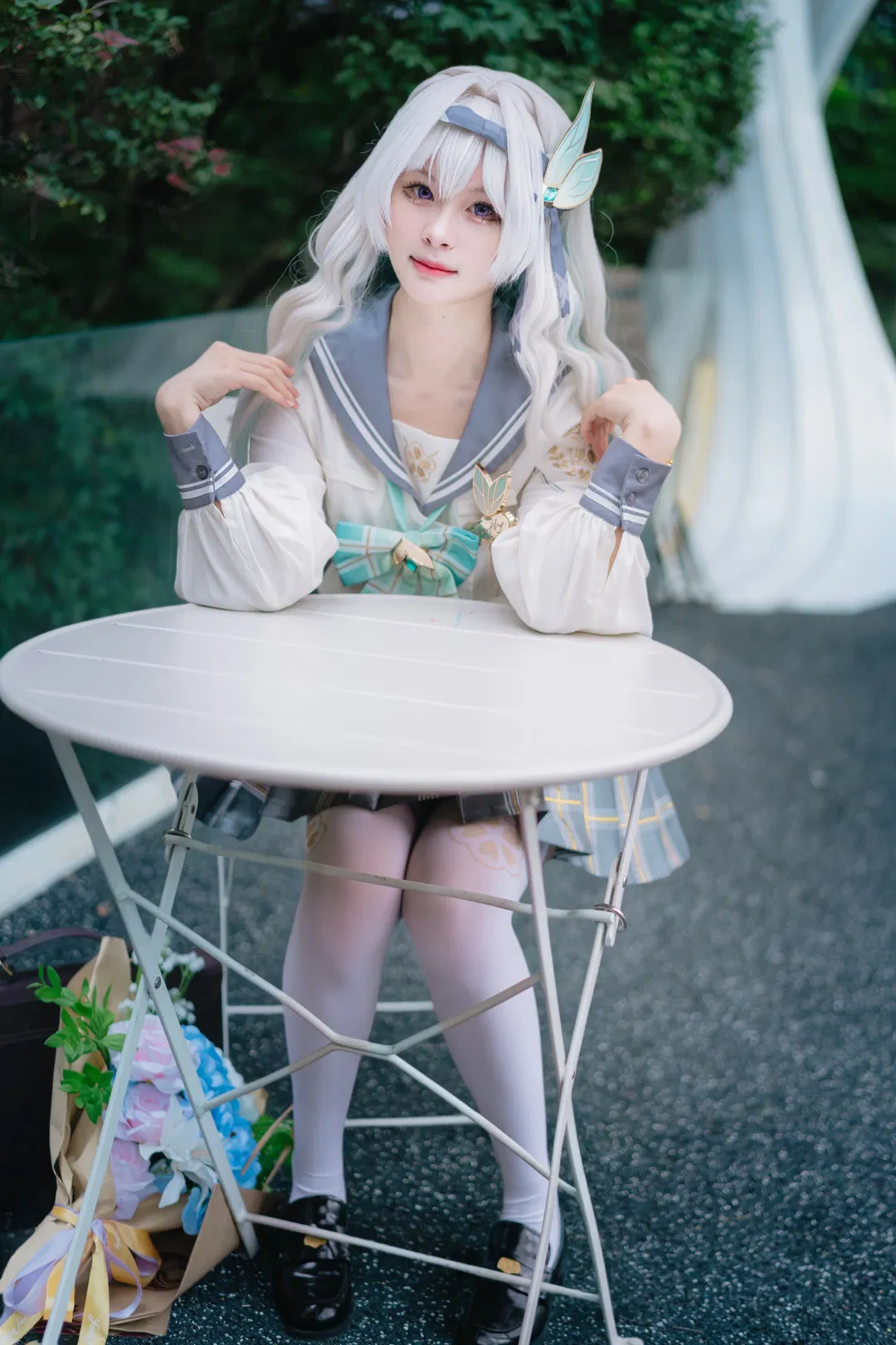 【流螢cos】崩壞星穹鐵道春日手信，JK制服與白絲的神仙搭配 - 第 8 張