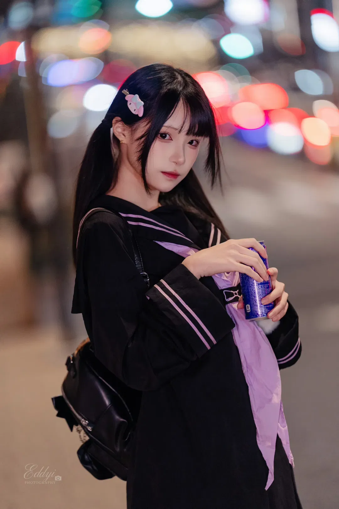 暗黑系库洛米风JK遇上虚化夜街 - 第 3 张