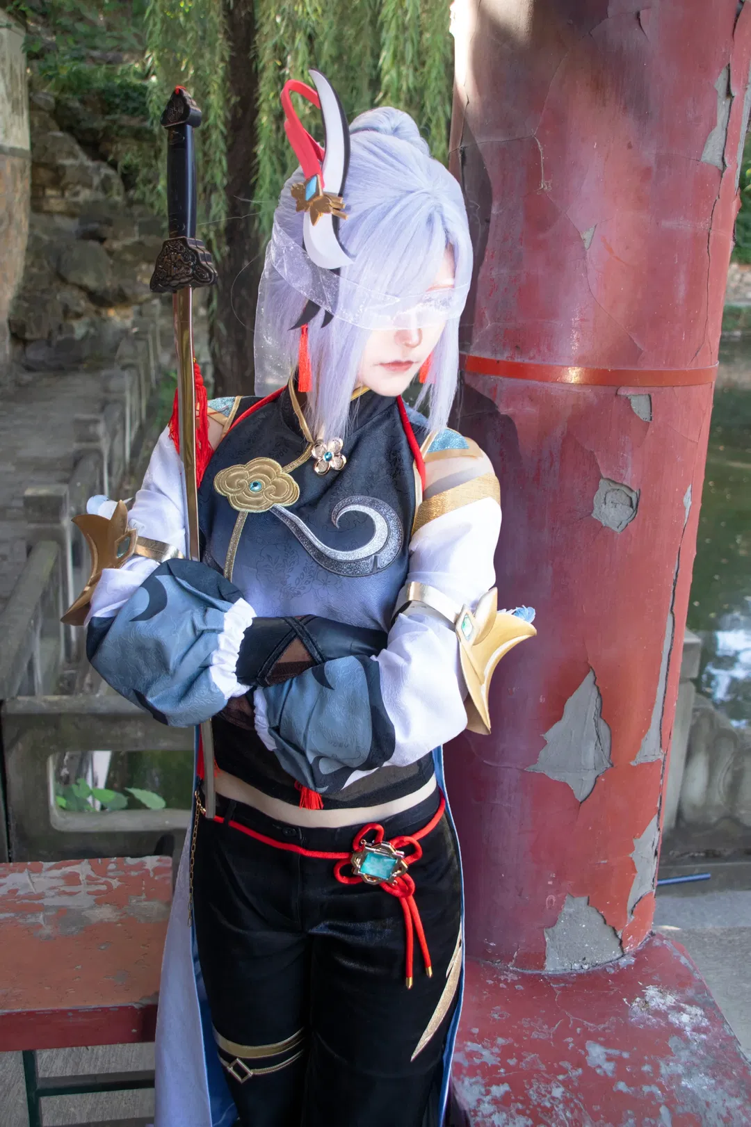 【申鹤cos】林中见鹤，性转武侠风的清冷与凌厉 - 第 2 张