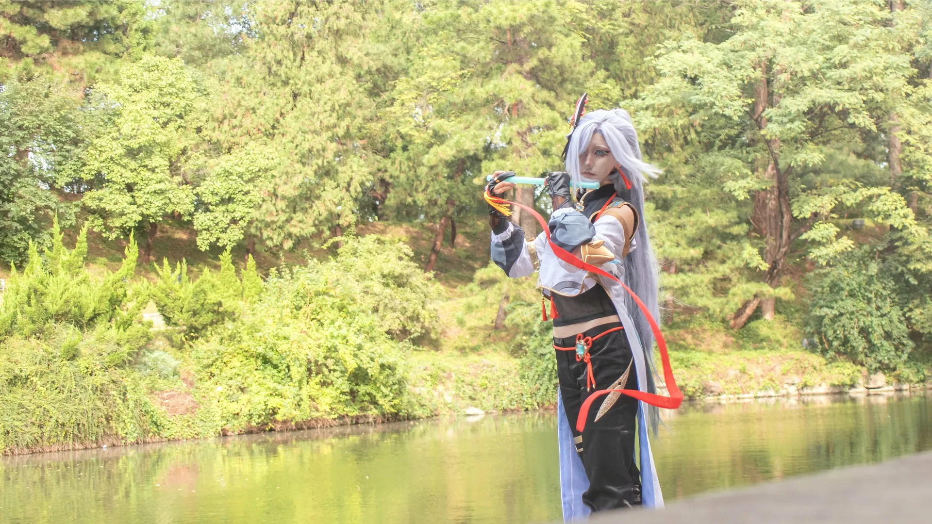 【申鹤cos】林中见鹤，性转武侠风的清冷与凌厉 - 第 3 张