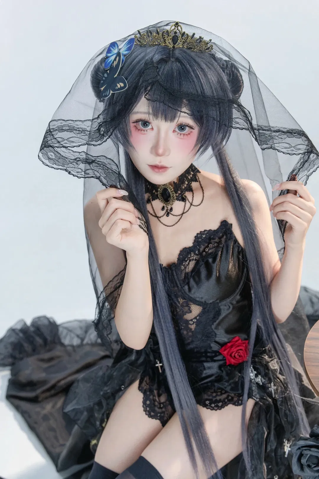 【妃咲cos】蔚蓝档案里的暗黑哥特新娘 - 第 2 张